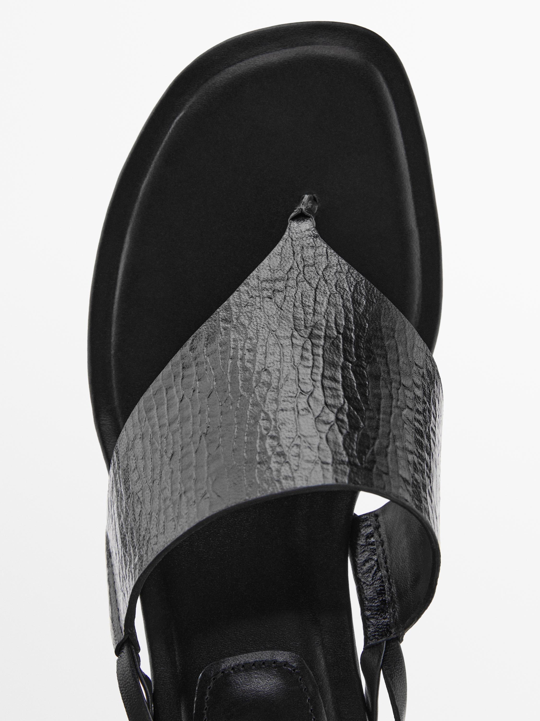 Leather gladiator sandals