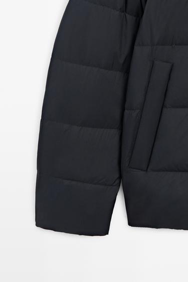 Hooded down jacket — DARK BLUE 7