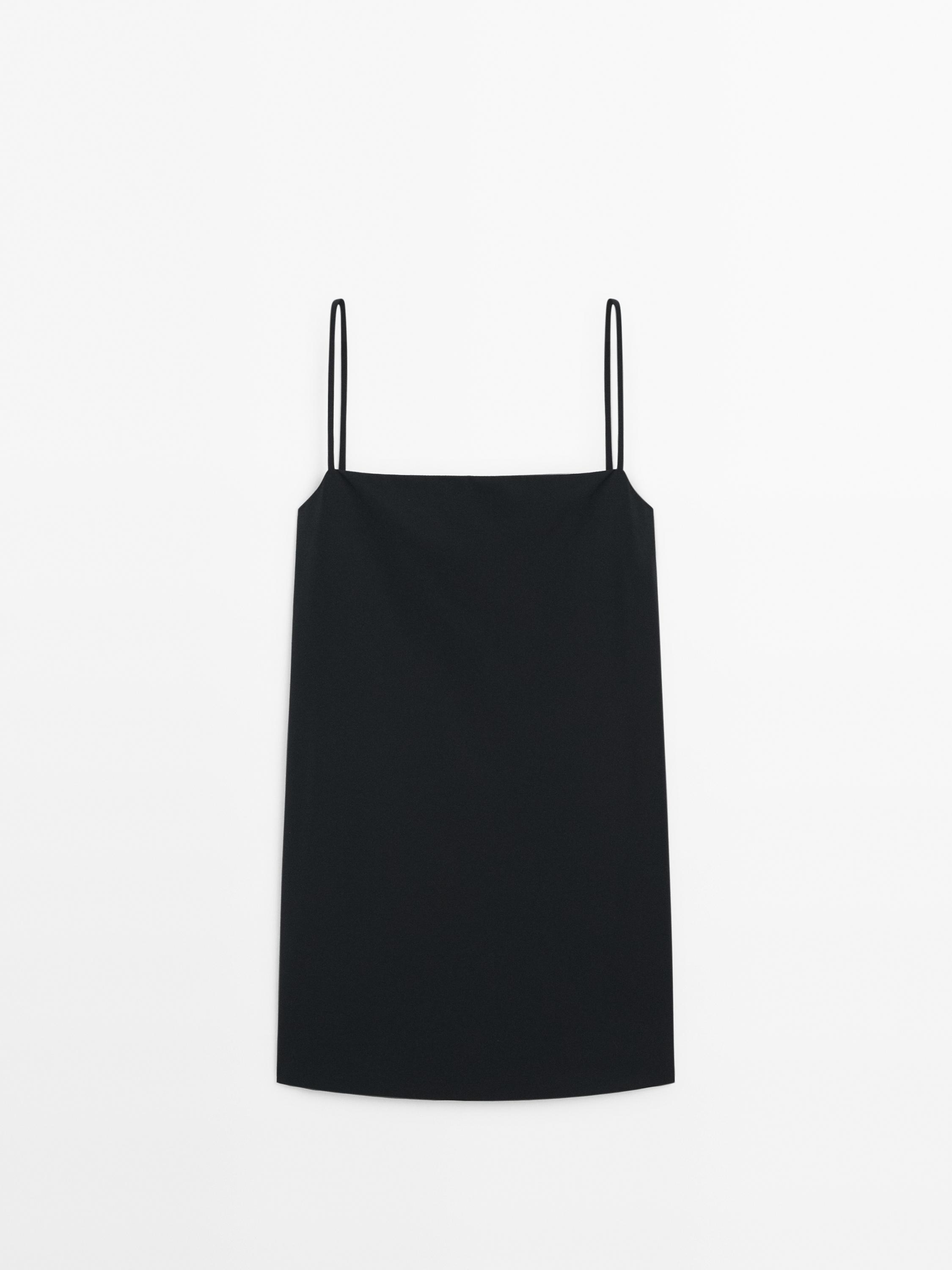 Vestido mini tirantes técnico