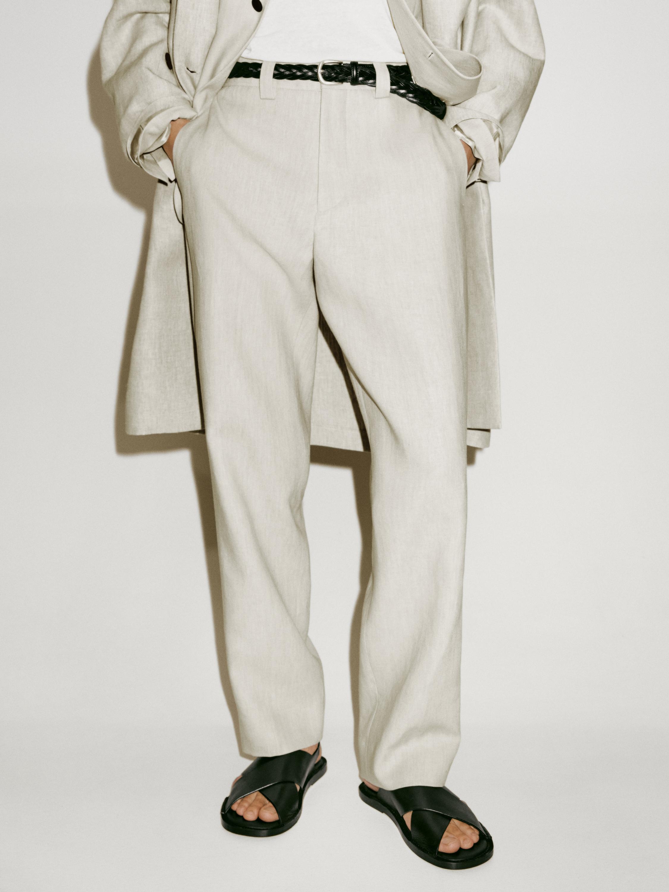 100% linen suit trousers - Limited Edition