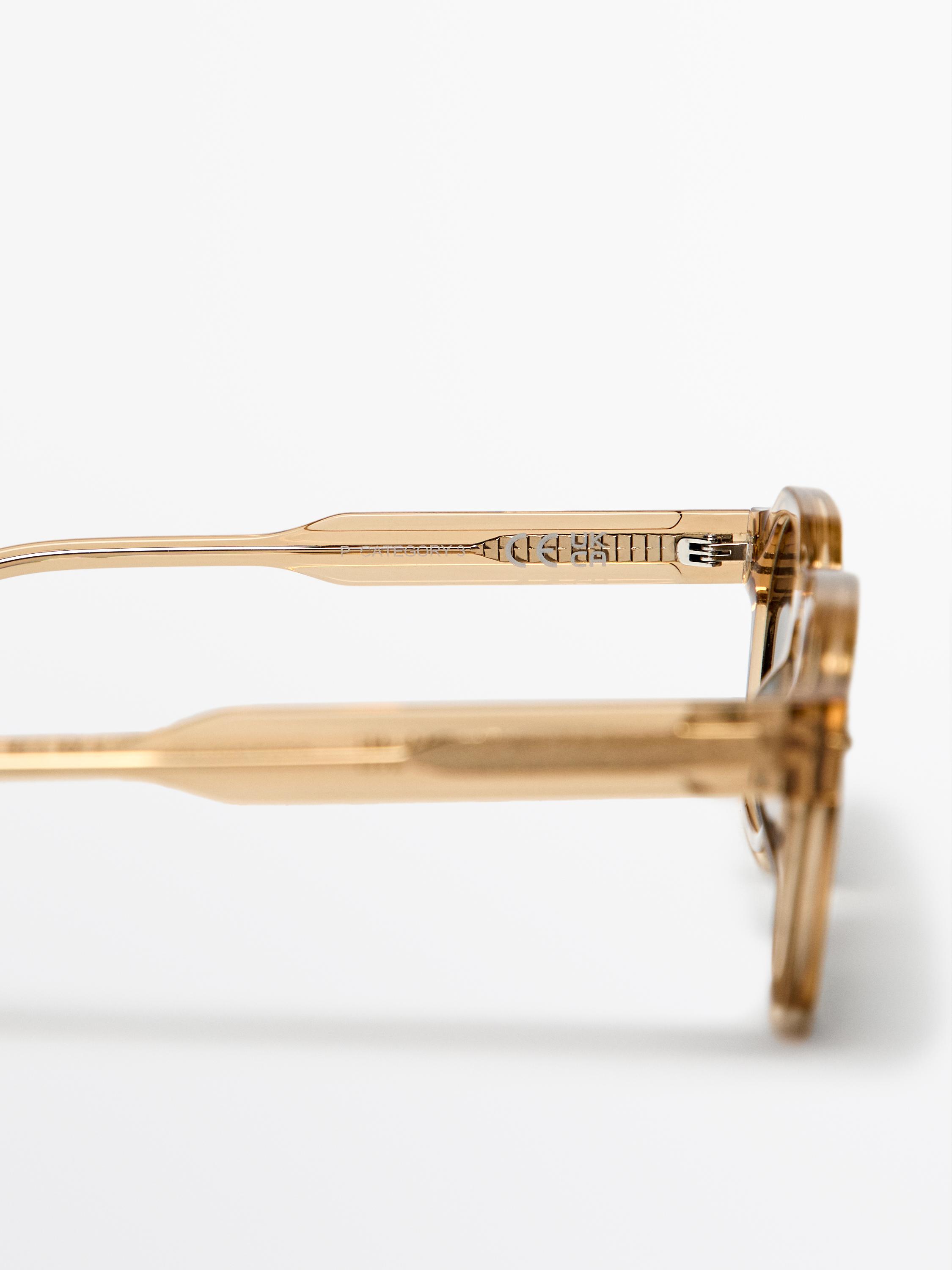 Geometric sunglasses — Mustard