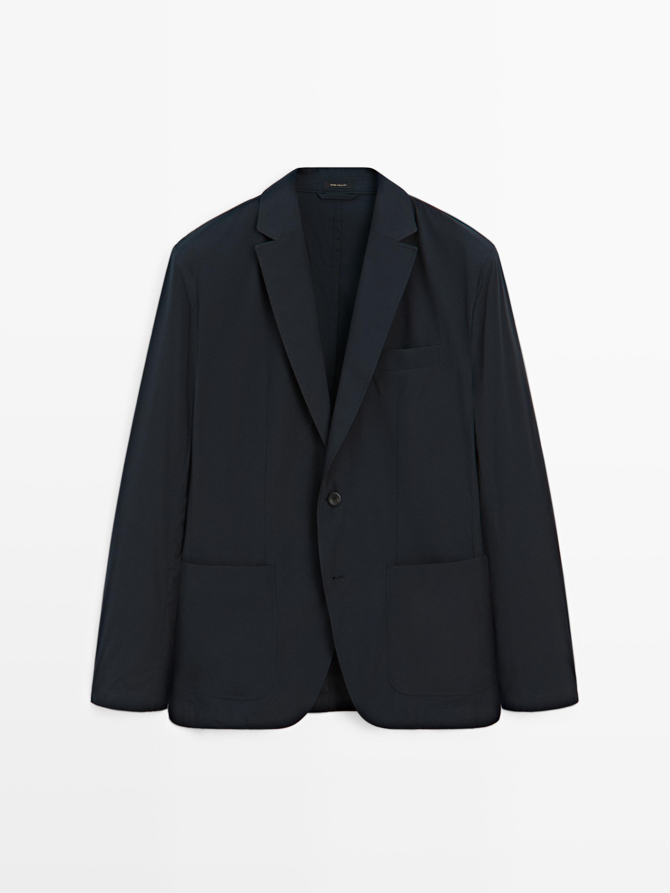 Lightweight technical blazer — NAVY BLUE
