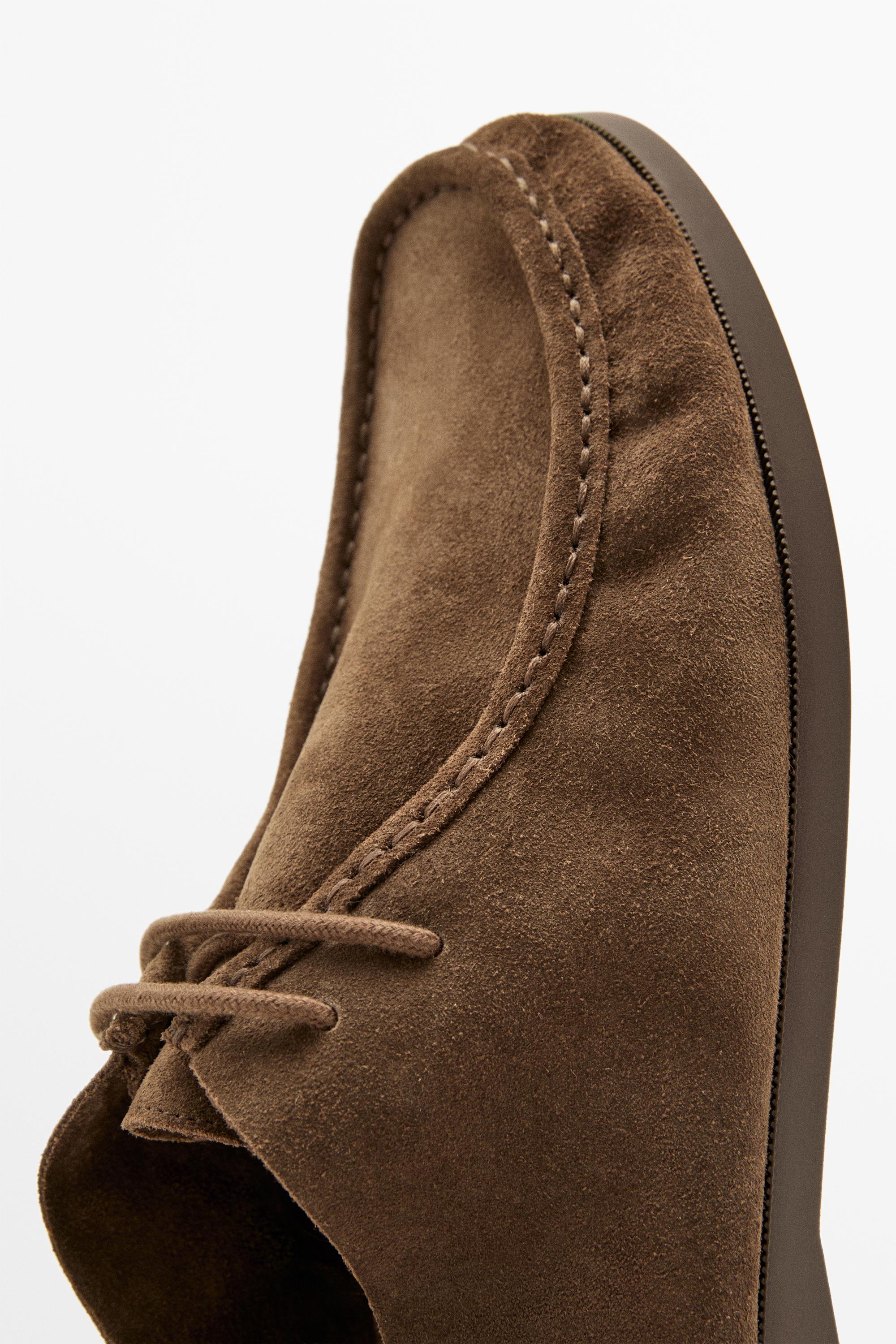 Soft leather boot-style shoes — OCHRE