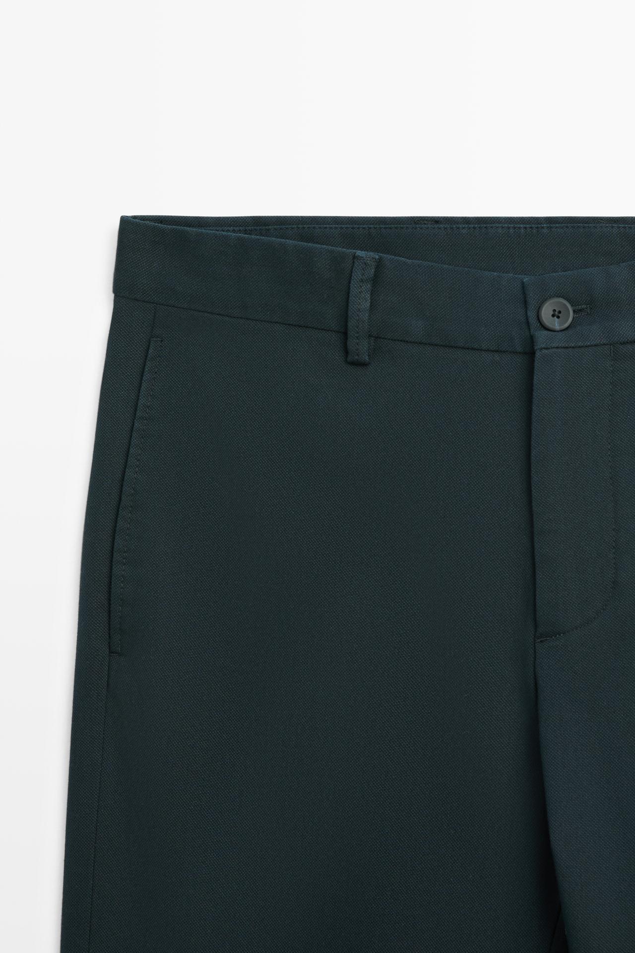 Slim fit pants — NAVY BLUE