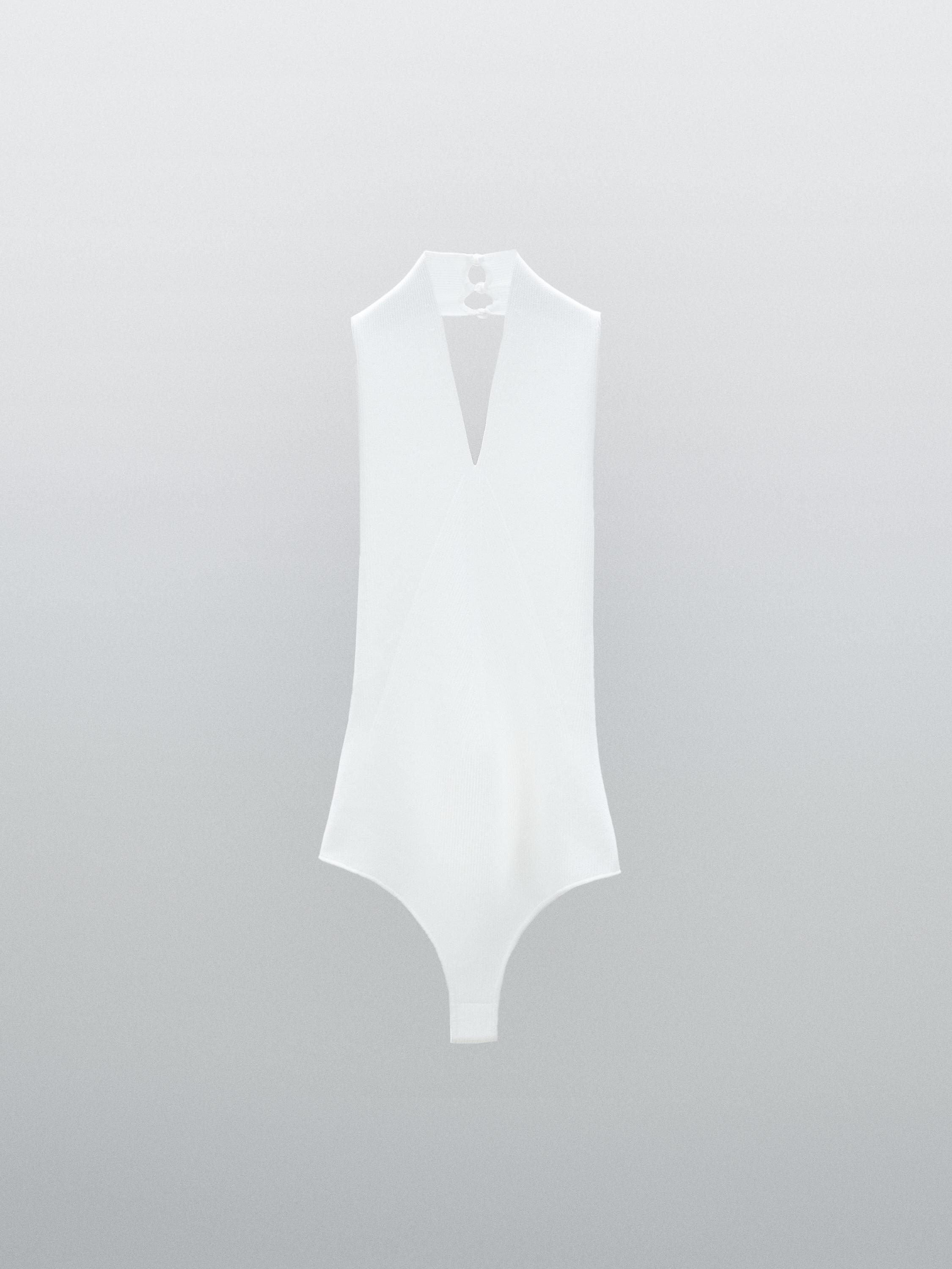Body in maglia halter con scollo a v - Studio