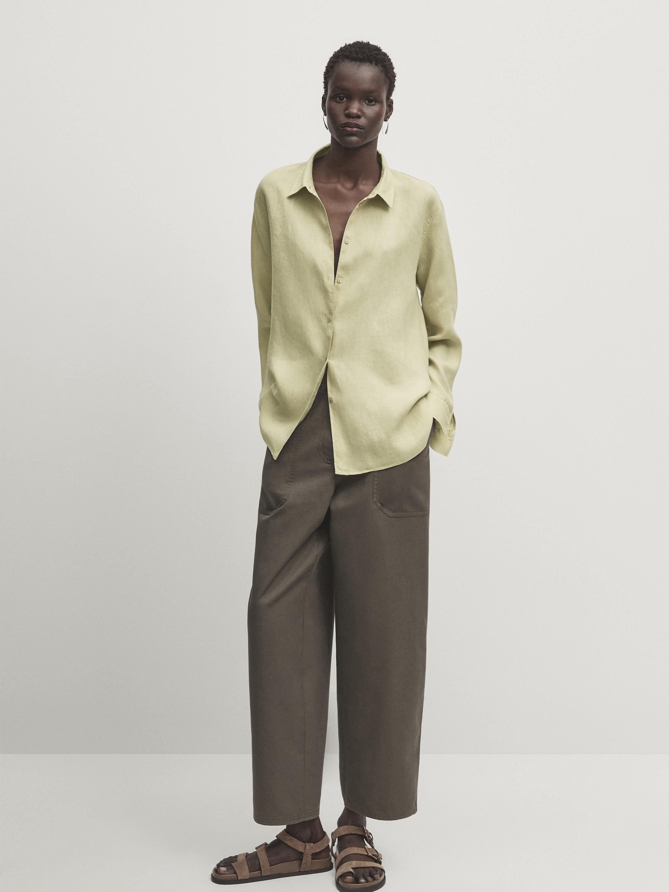 100% linen shirt