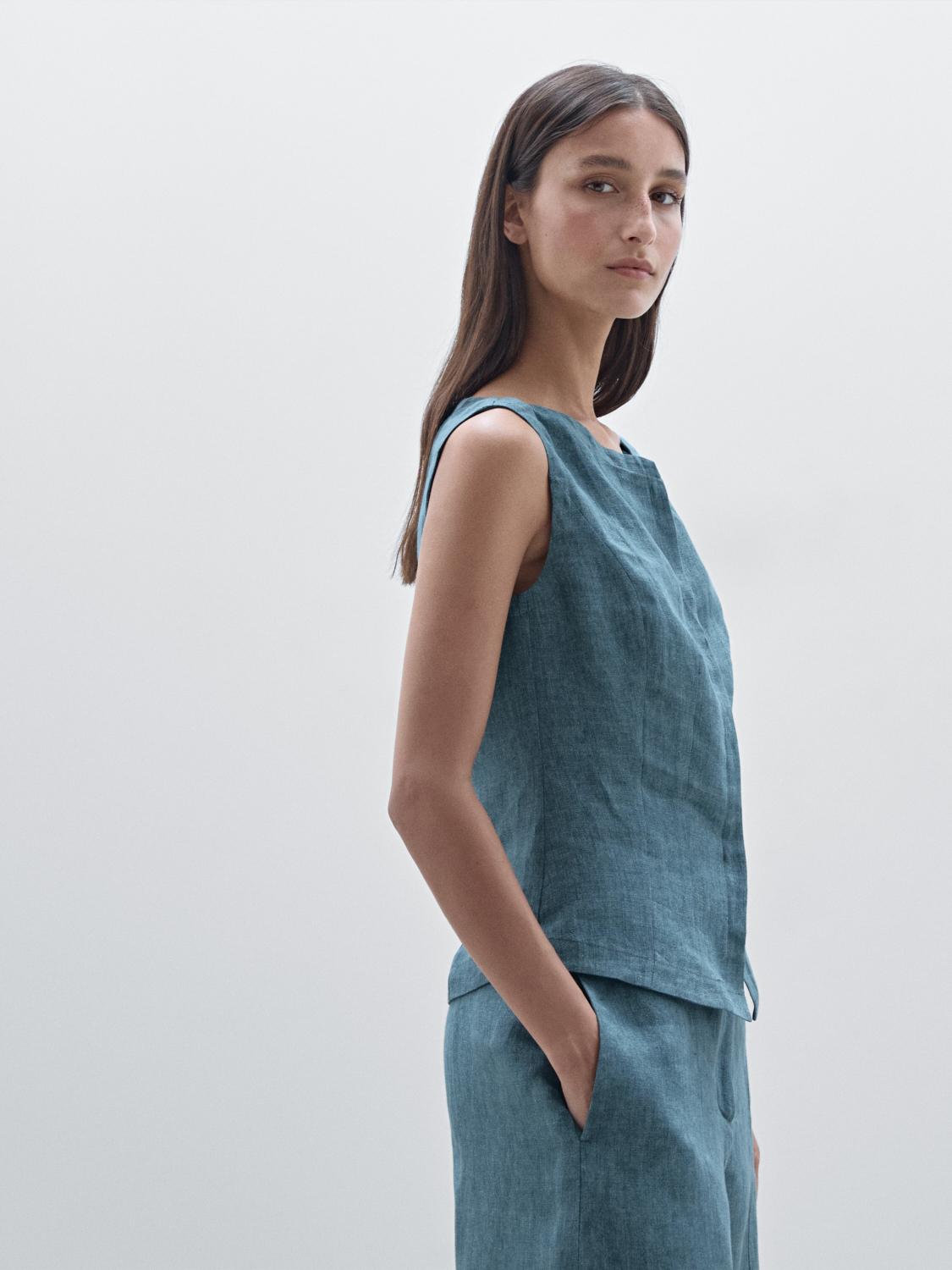 100% linen corset waistcoat