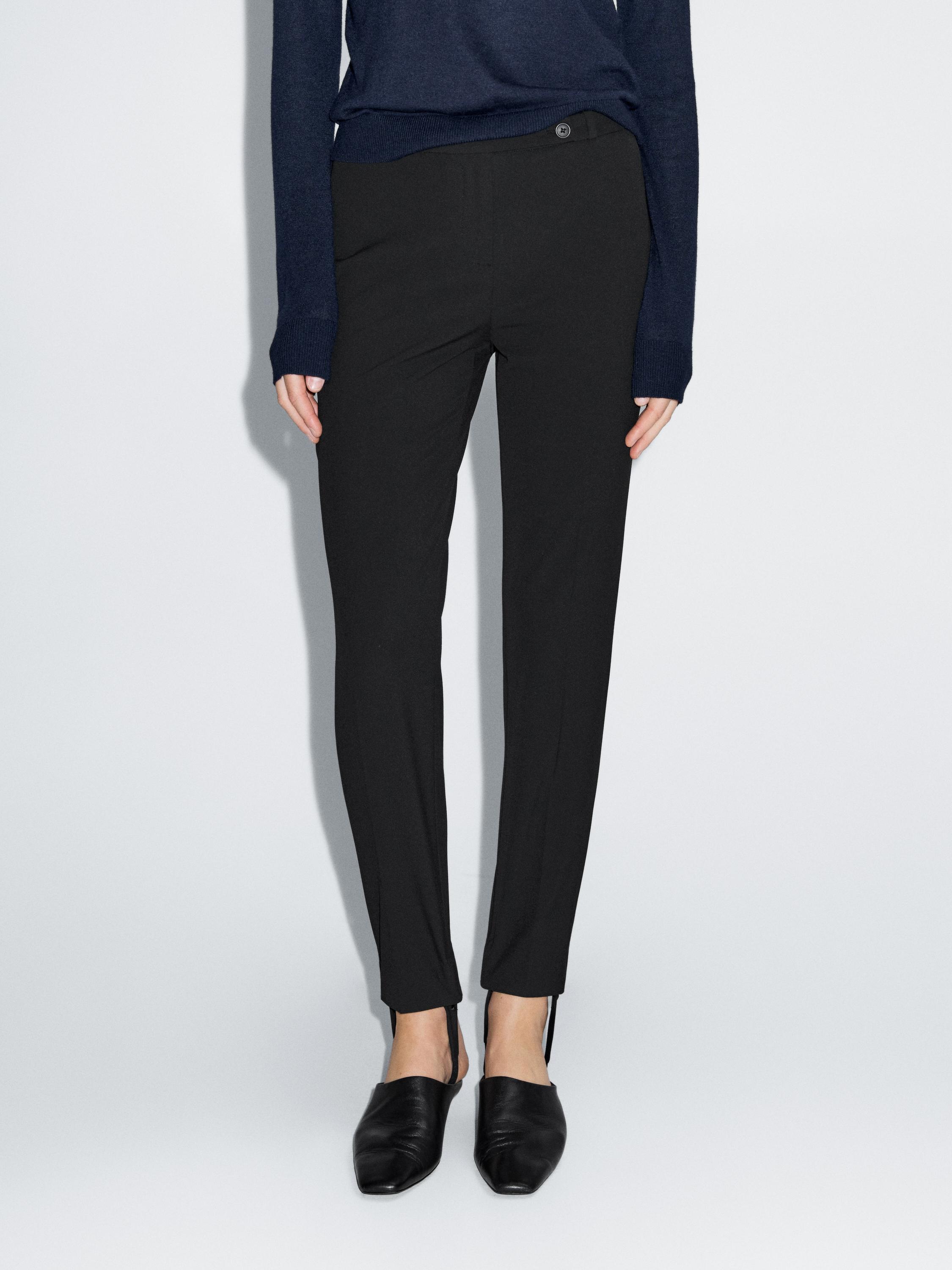 מכנסיים 100% כותנה עם מכפלות אלסטיות