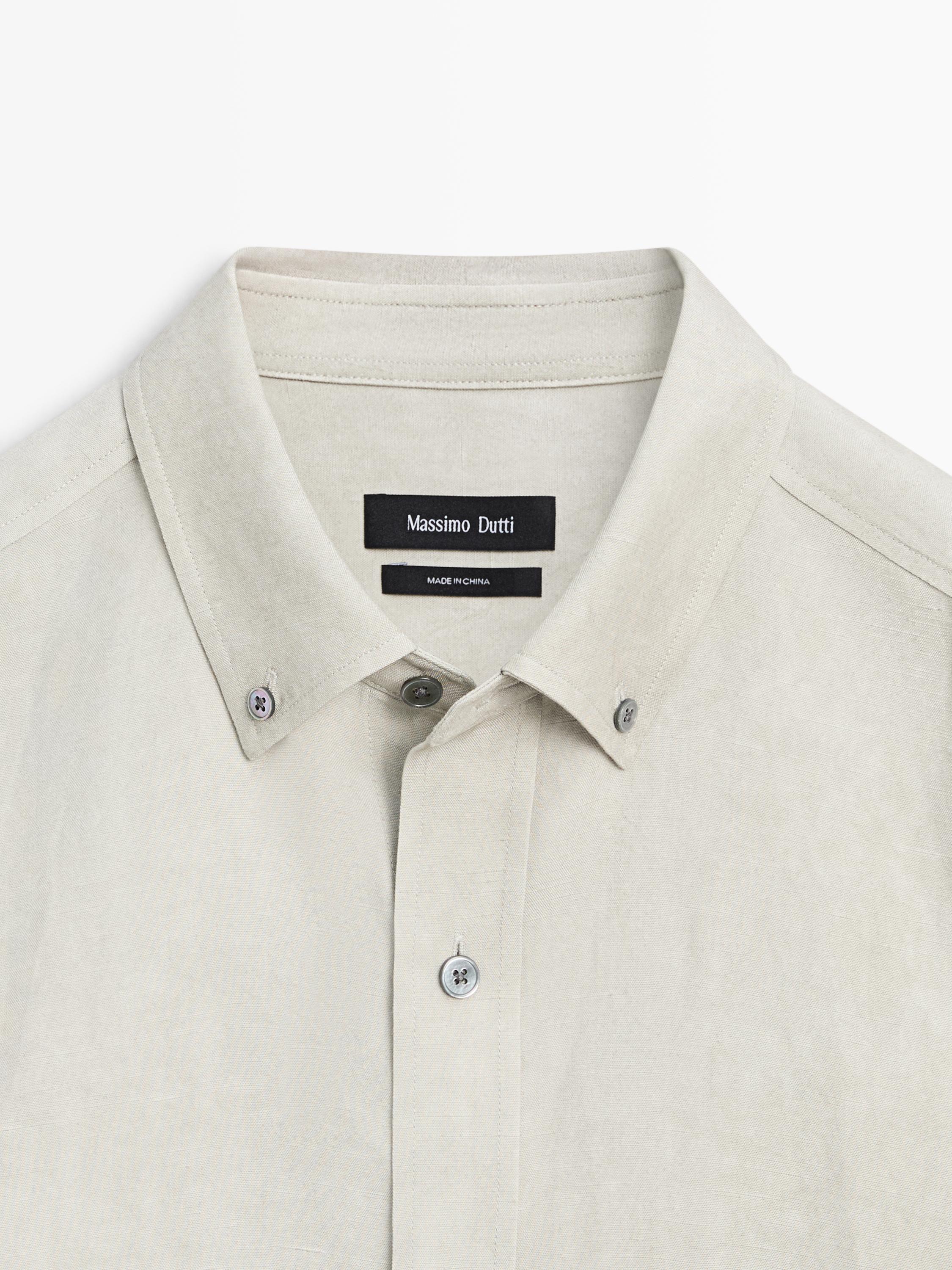 Flowing shirt with pocket — EMERALD