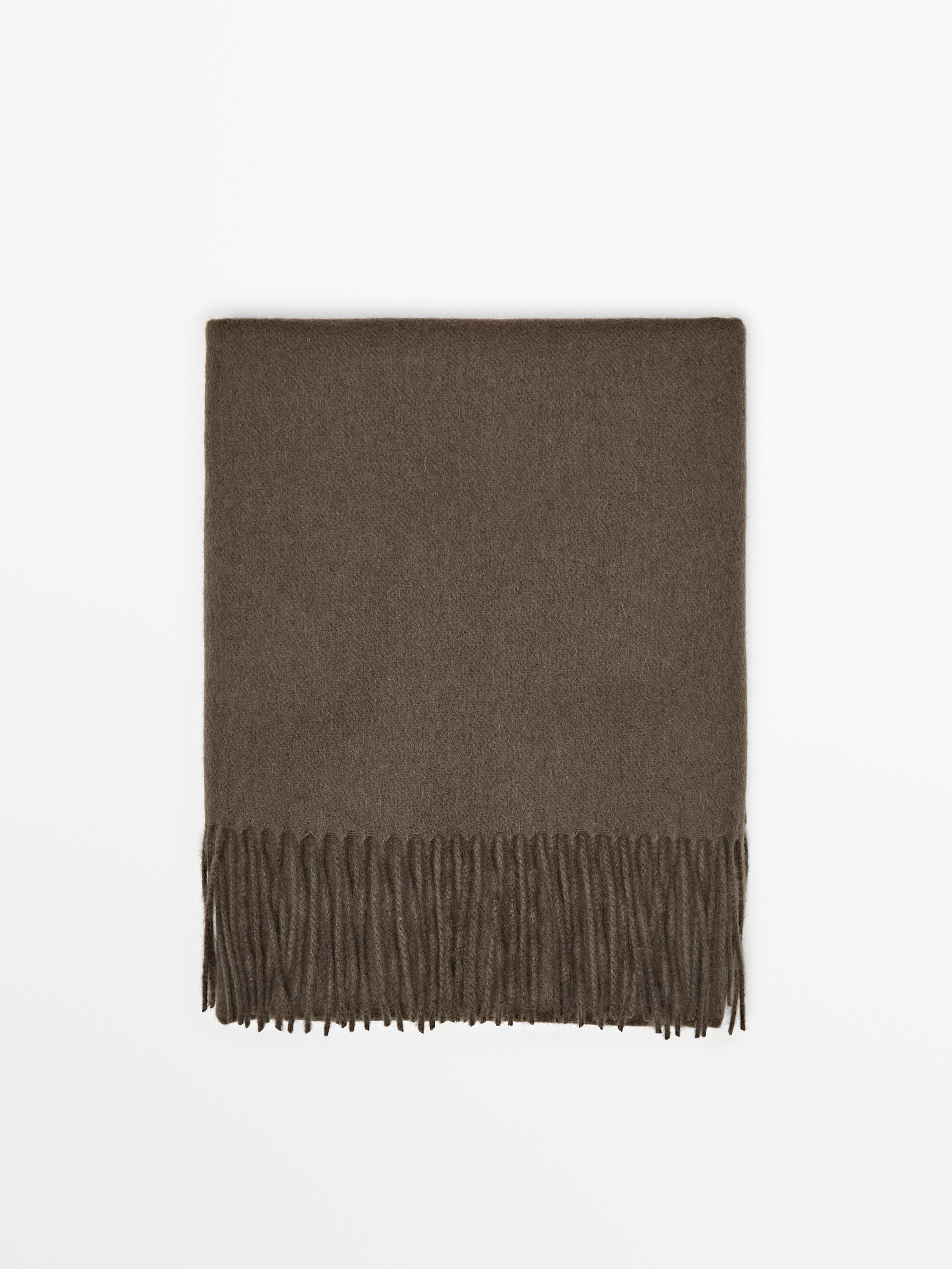 Wool blend scarf