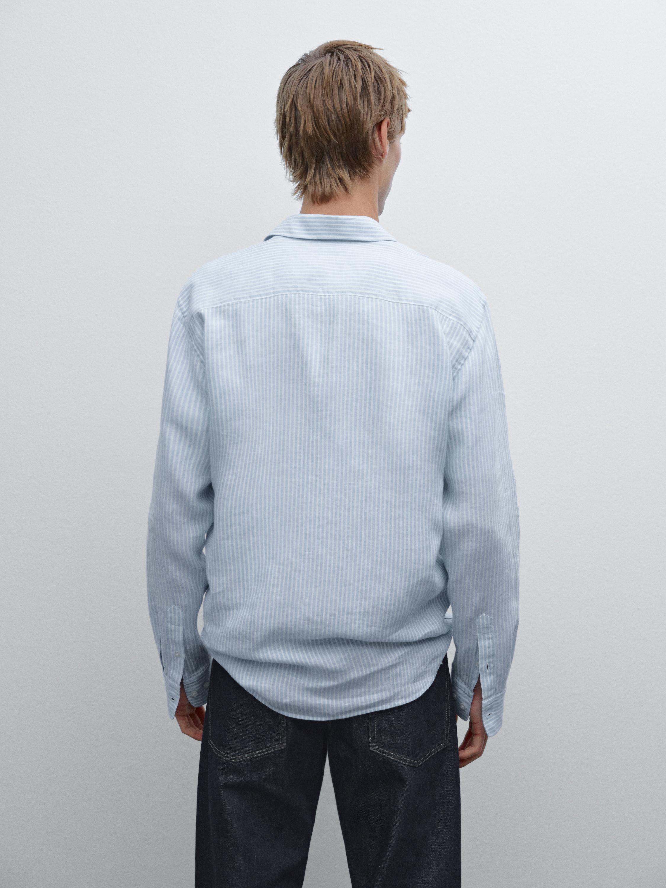 100% linen regular fit shirt