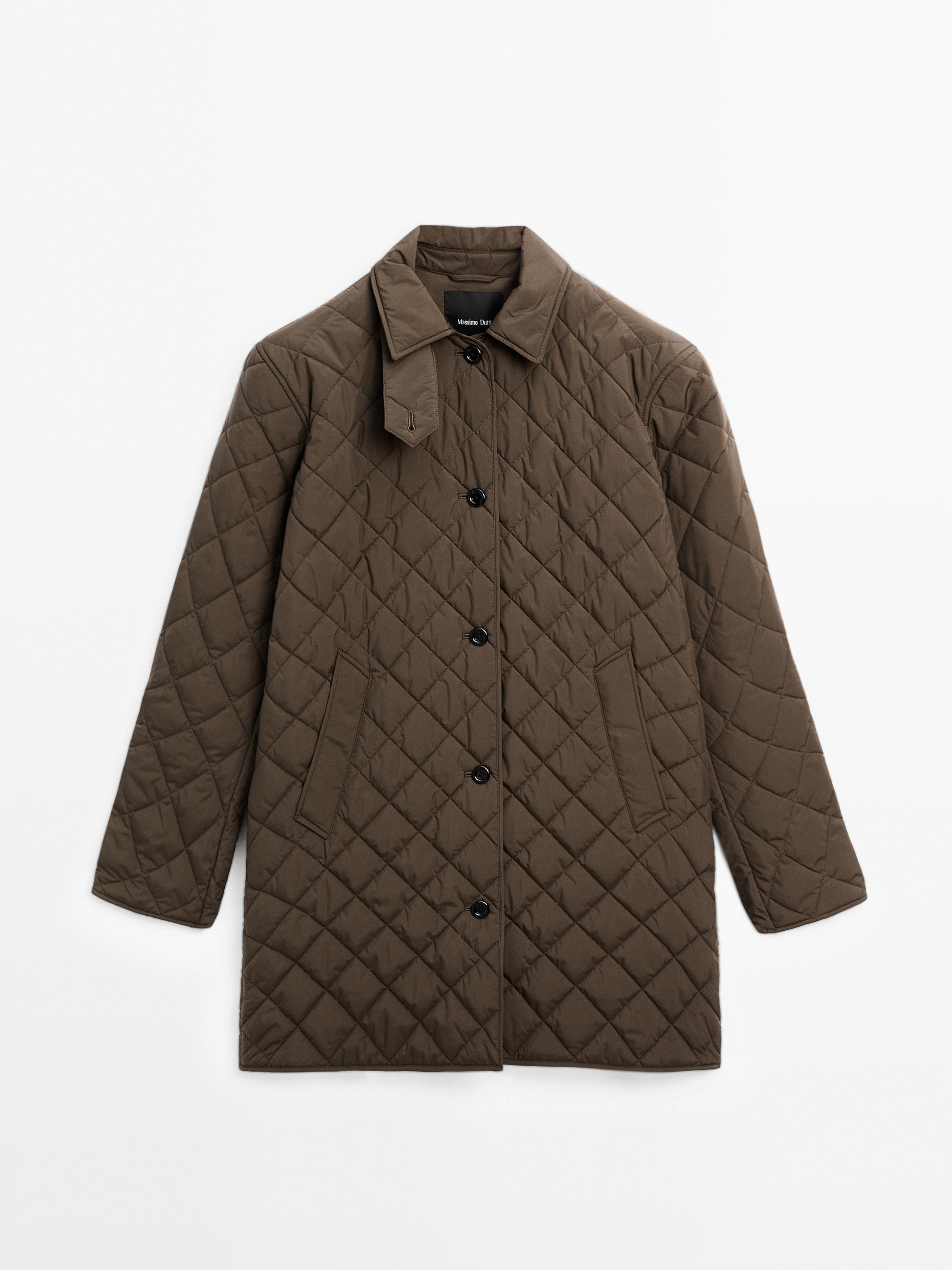 Long lightweight puffer jacket