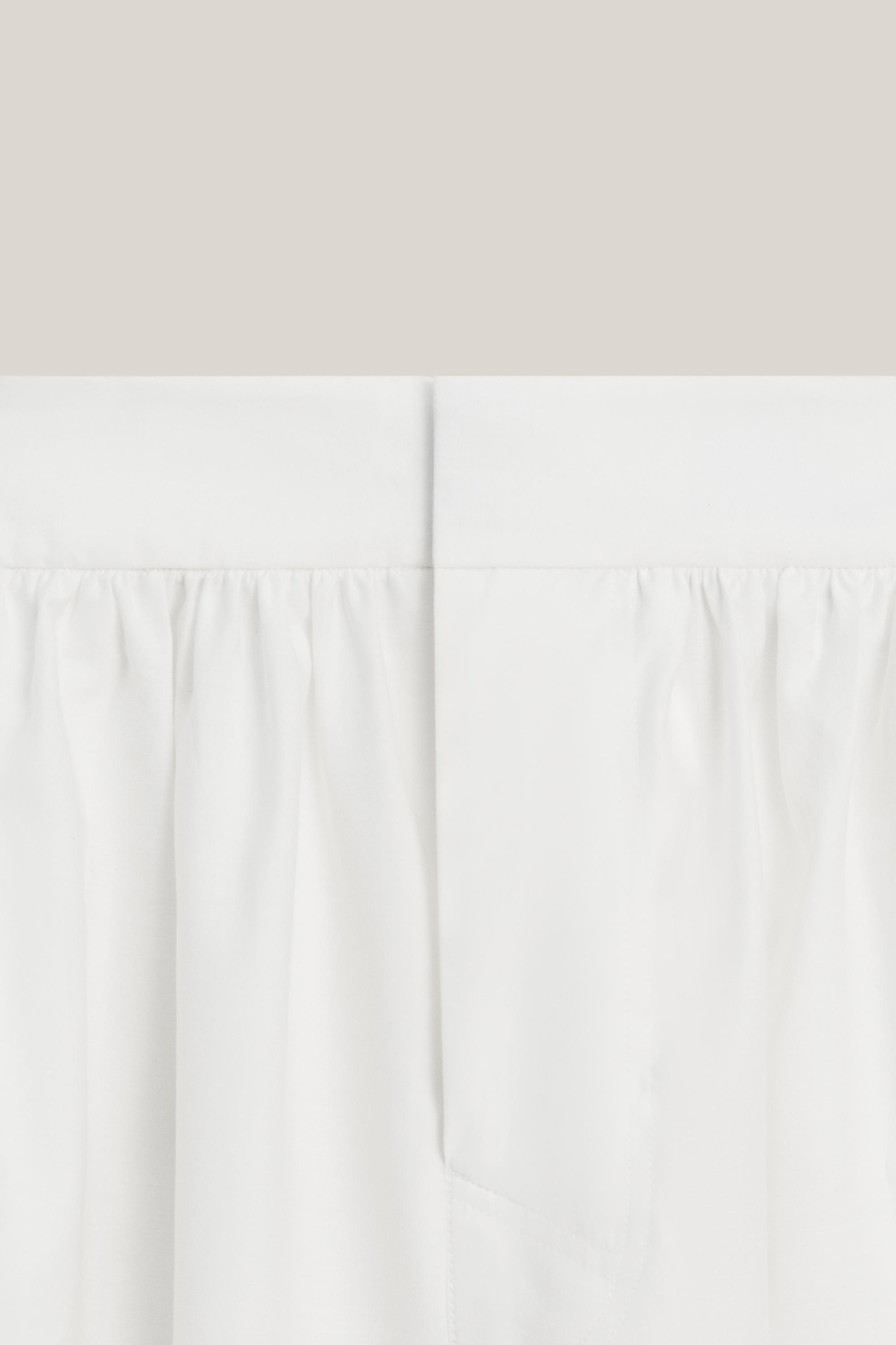 Culottes with pleated details - LIMITED EDITION — Off white
