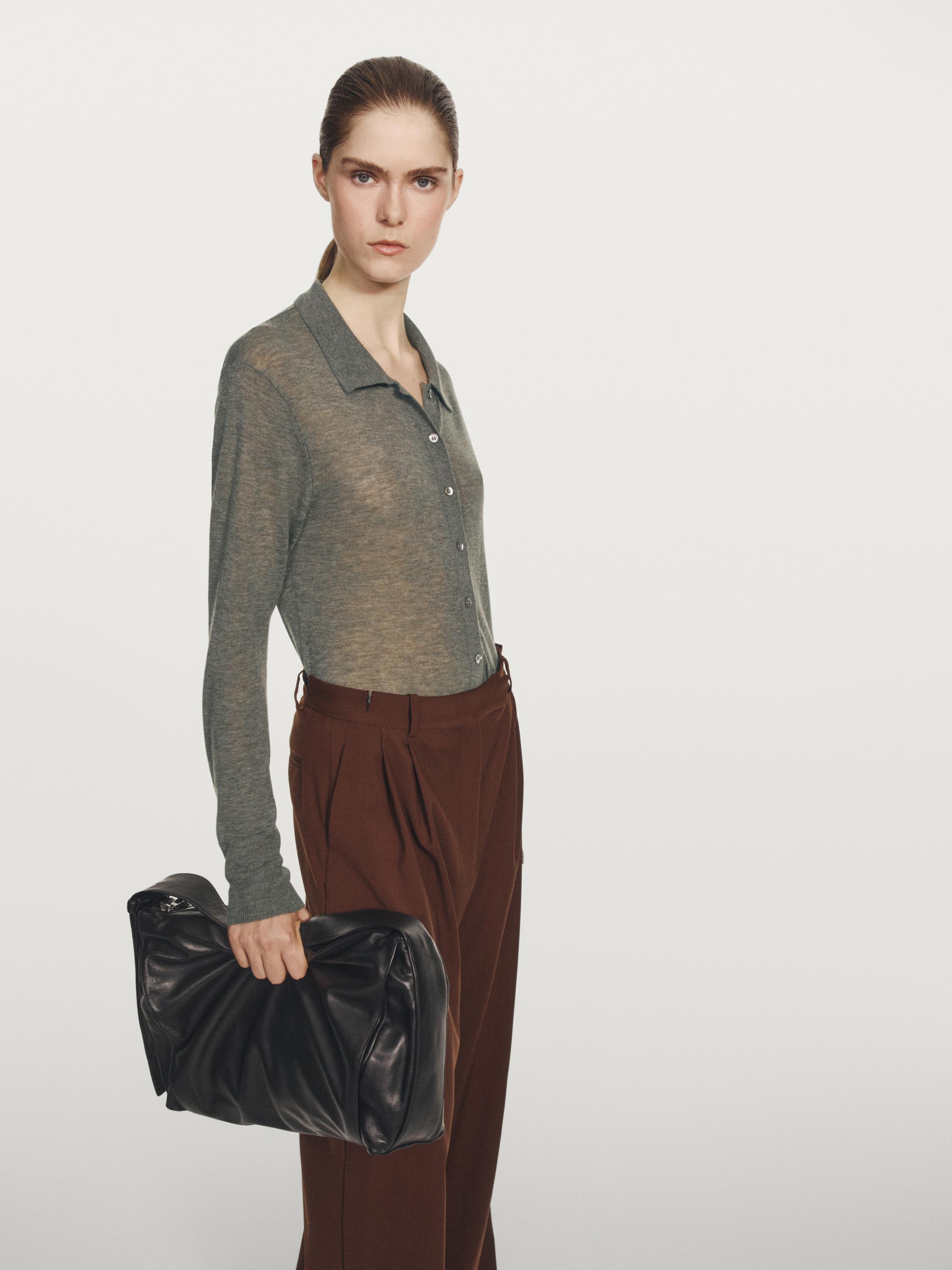 Cardigan de malha 100% lã - Studio