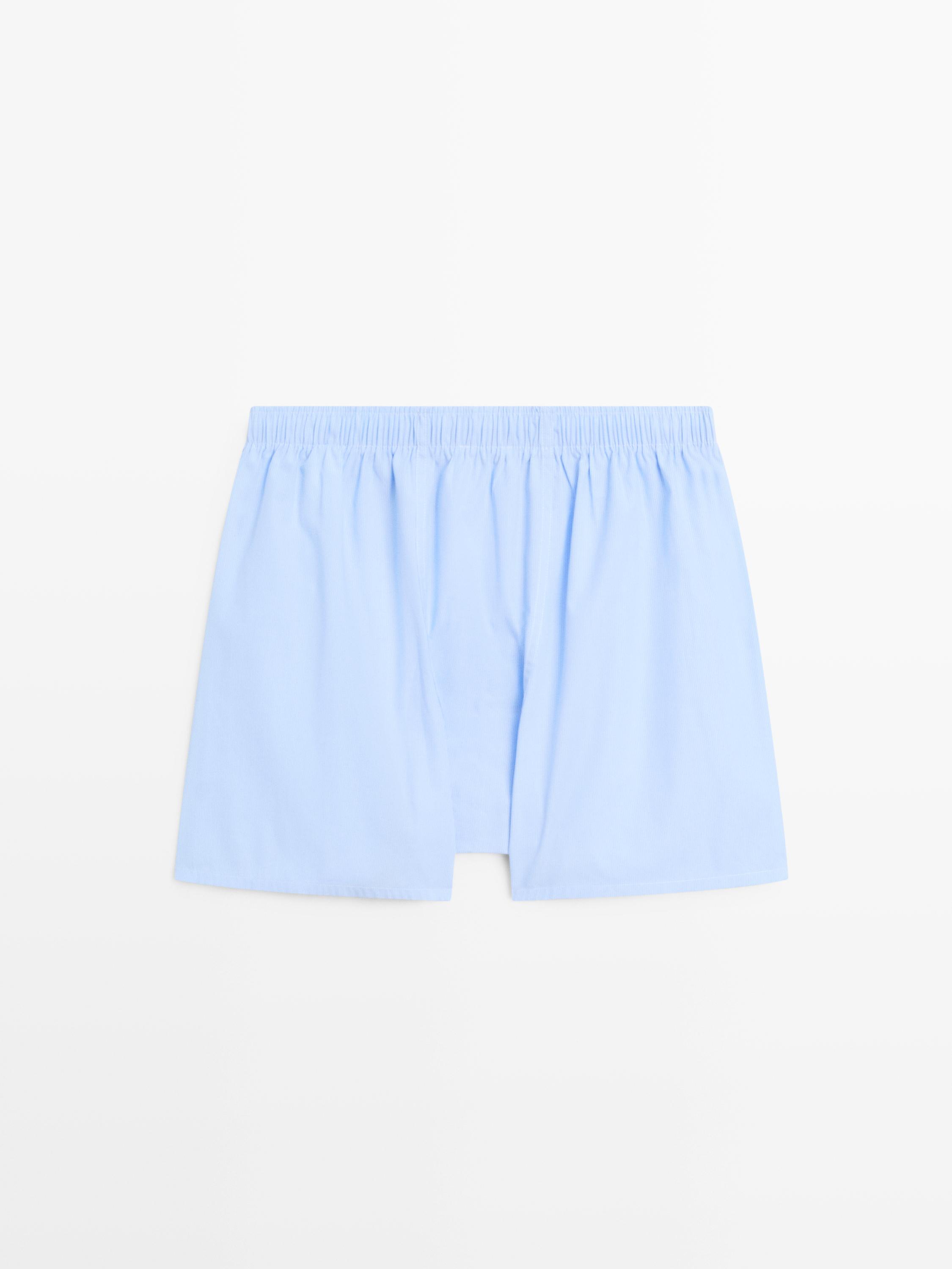 100% cotton striped boxers
