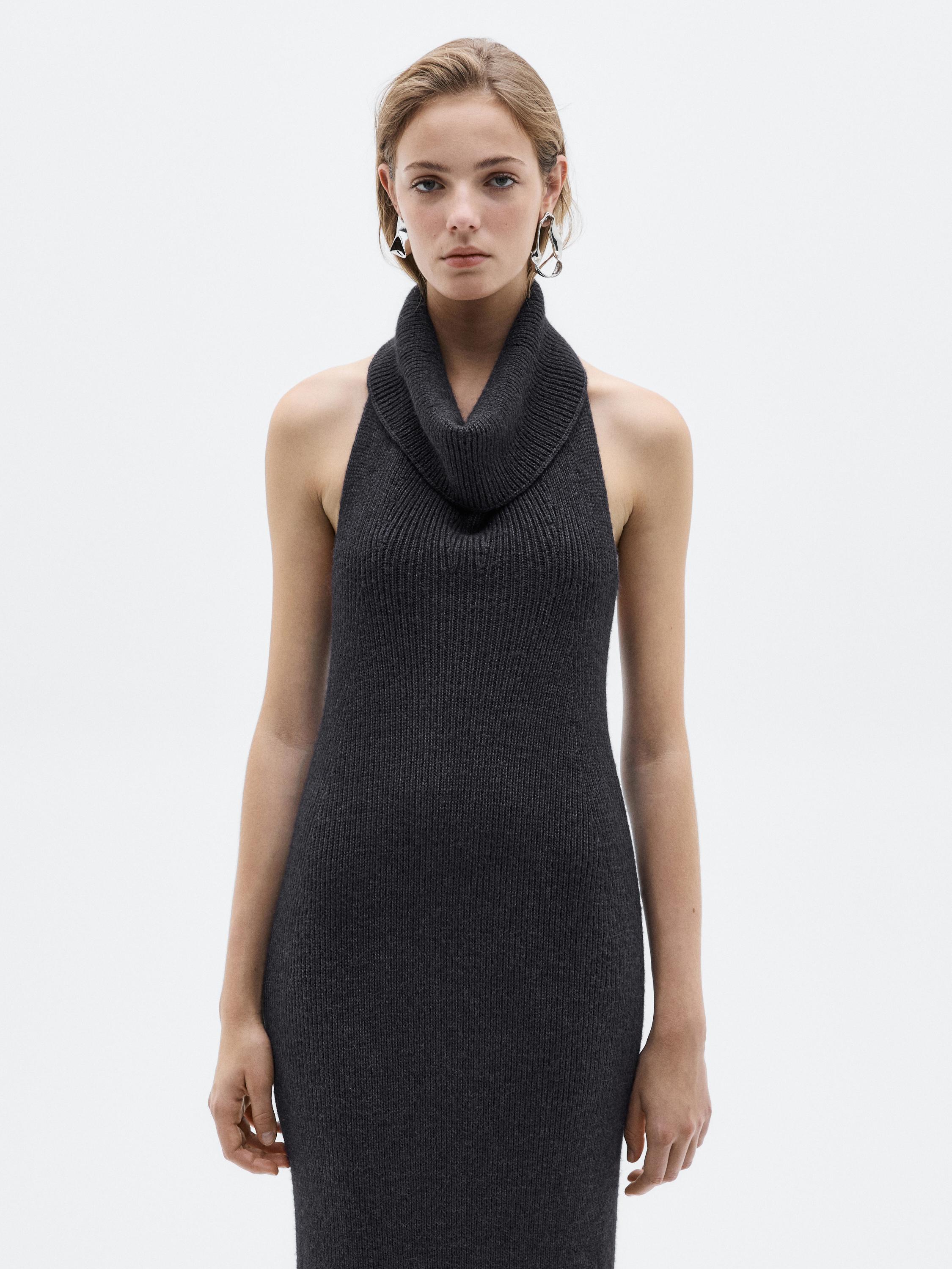 Knit halter midi dress - LIMITED