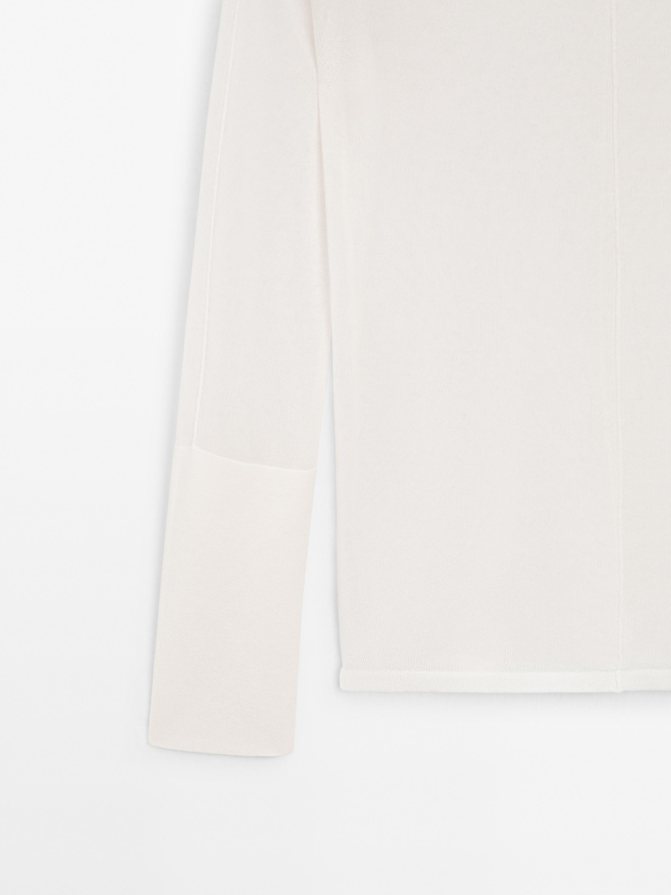 Cotton blend sweater with seam detail - Studio