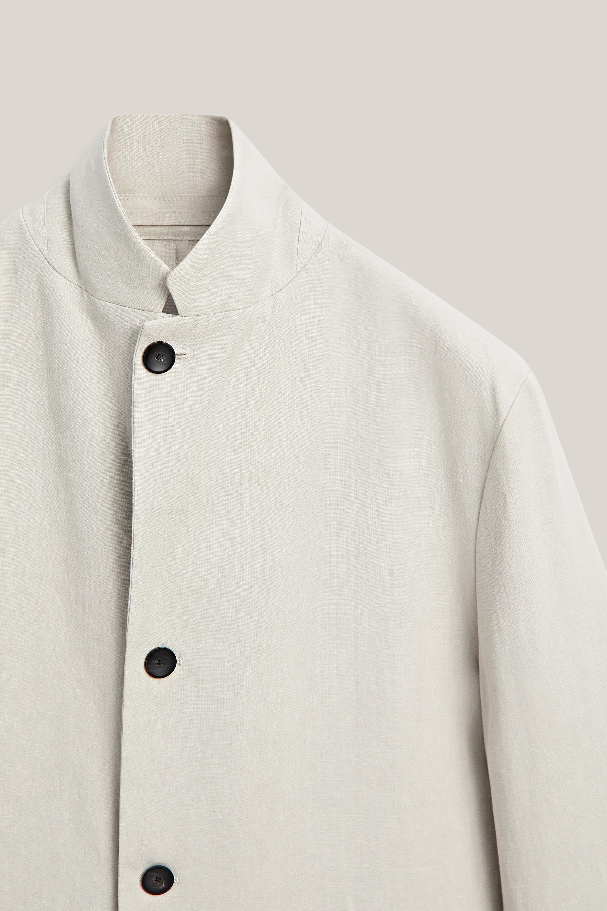 100% linen suit blazer with pocket details - LIMITED EDITION — CREAM
