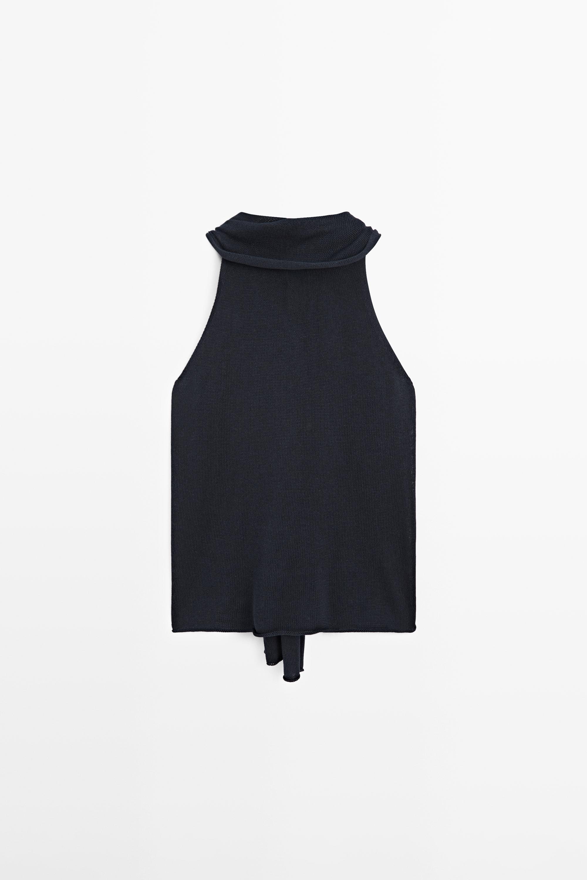 Top halter fluido con laccio