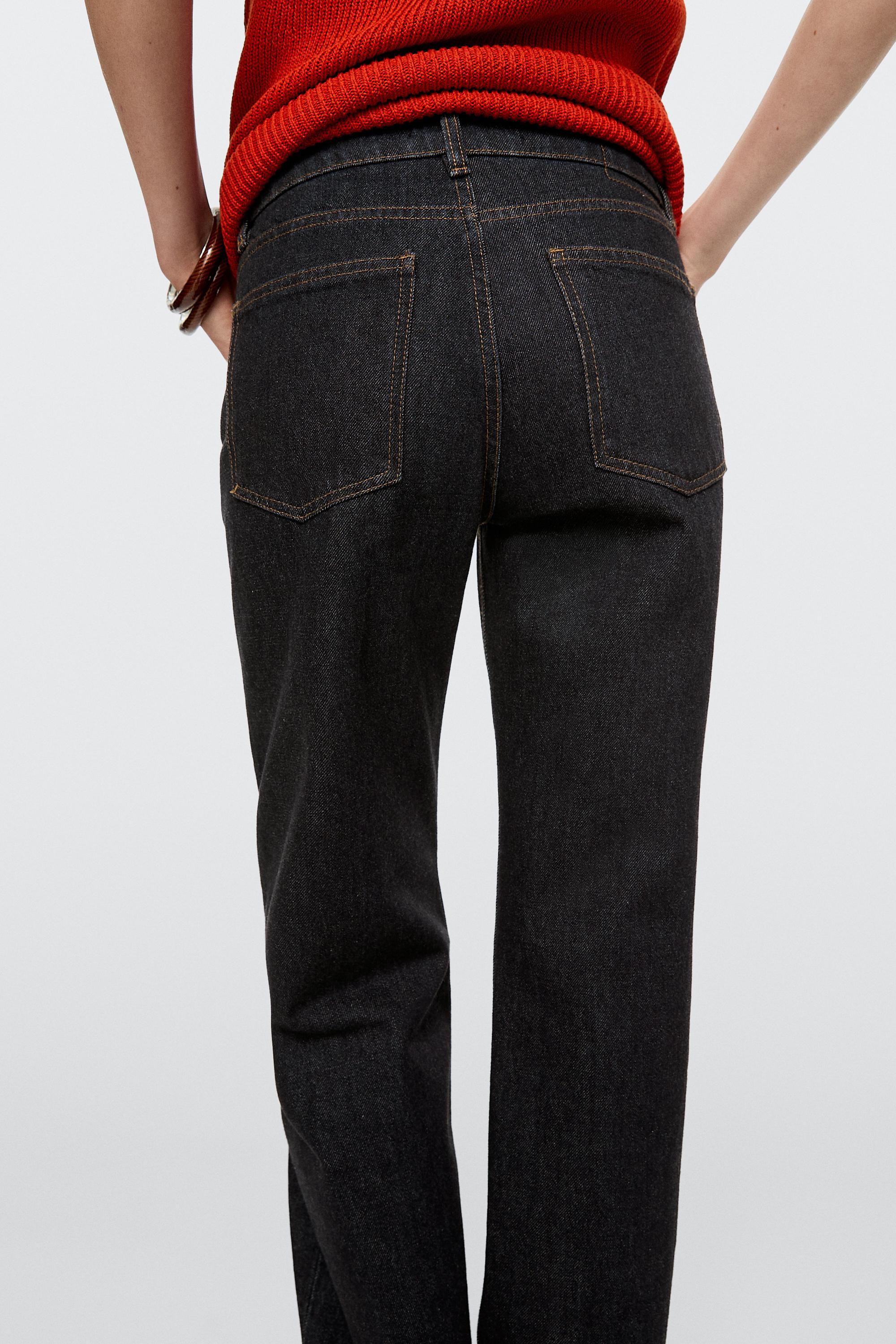 Mid-rise wide-leg jeans — DARK BLUE