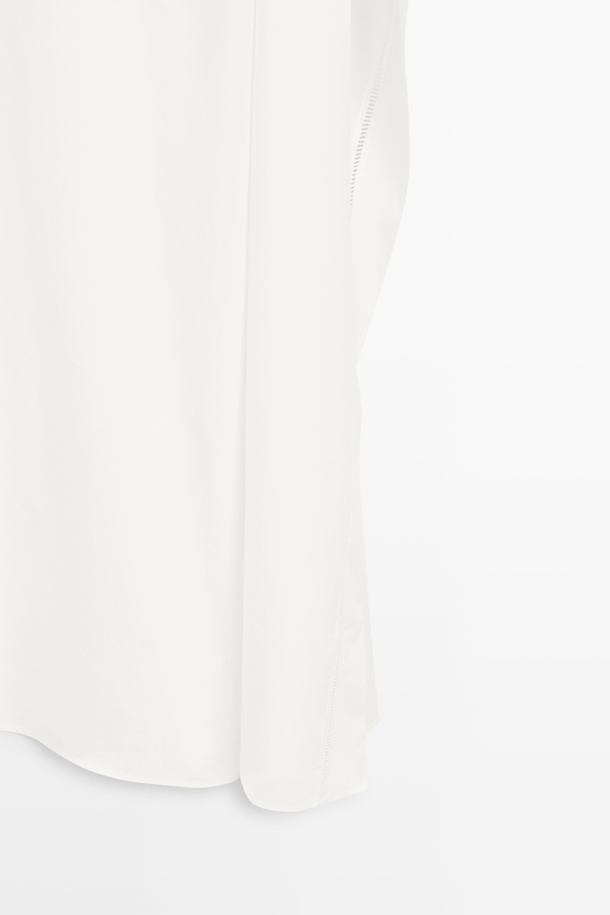 Asymmetric ruffle midi dress - STUDIO — Off white
