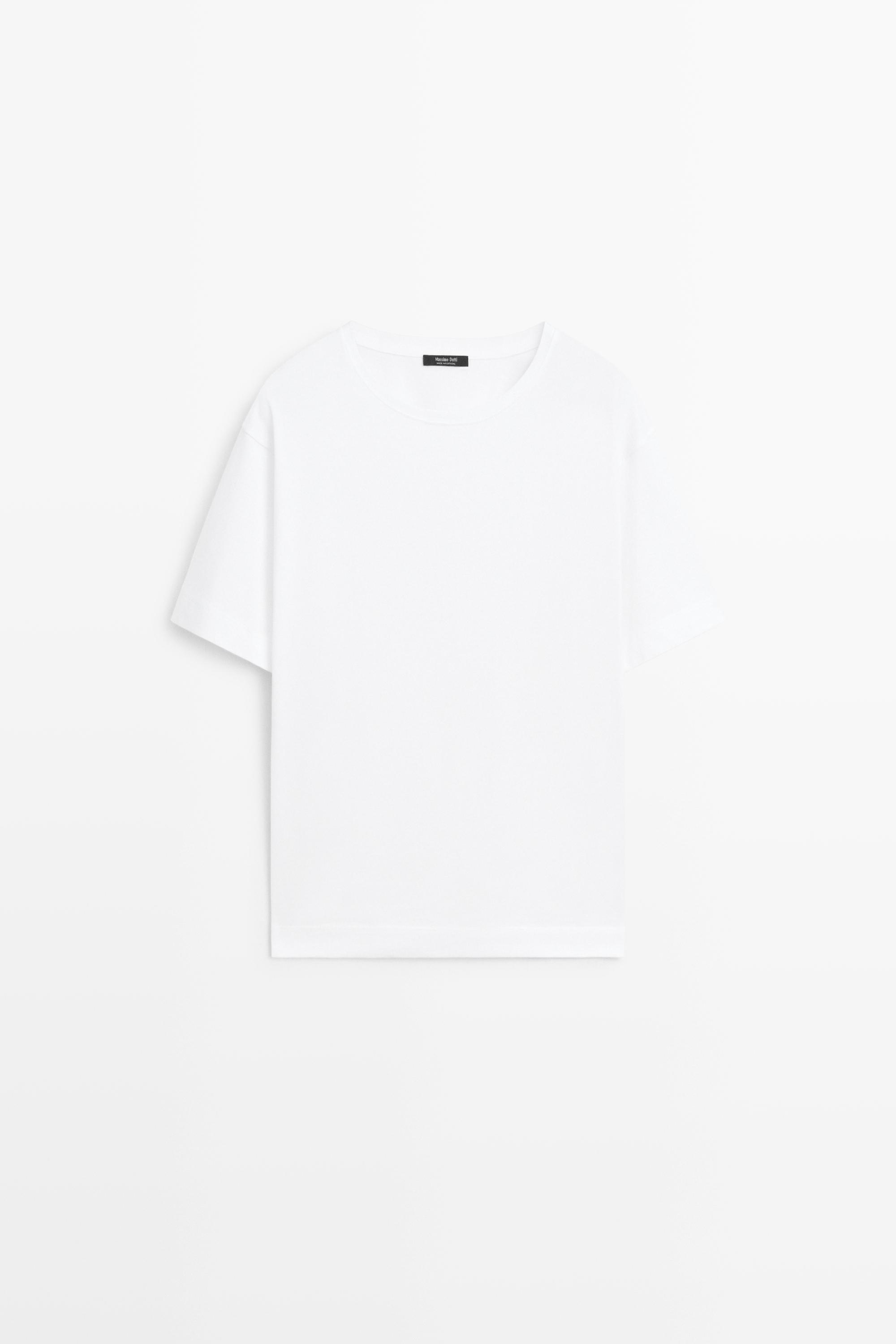 Massimo Dutti %100 pamuklu kısa kollu t-shirt