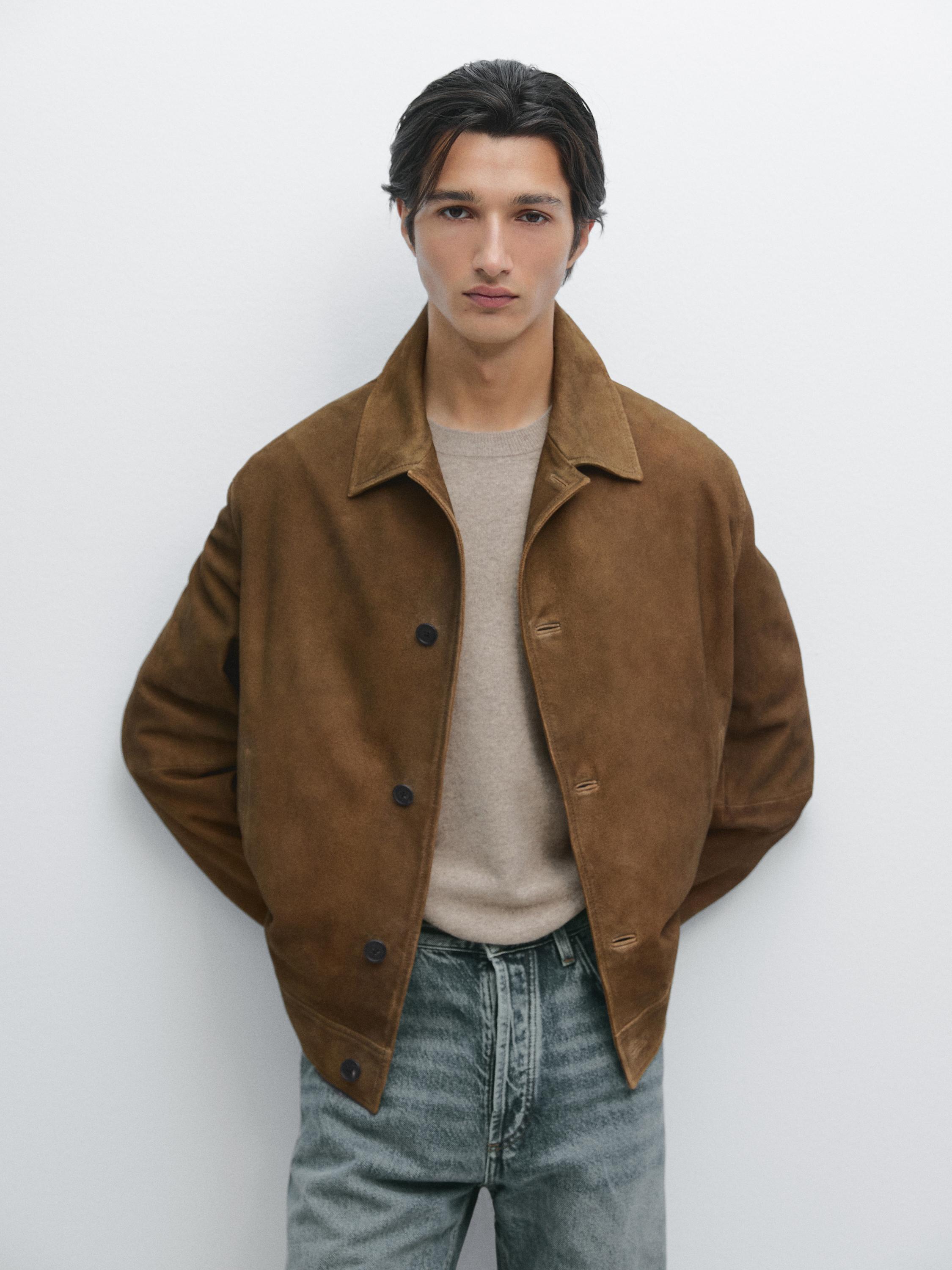 Cazadora botóns pel napa