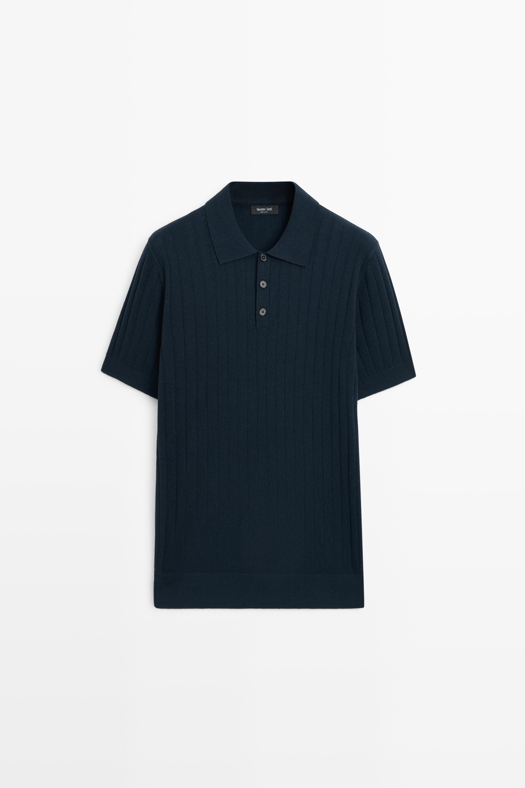 Massimo Dutti Pamuklu fitilli triko polo görsel 7