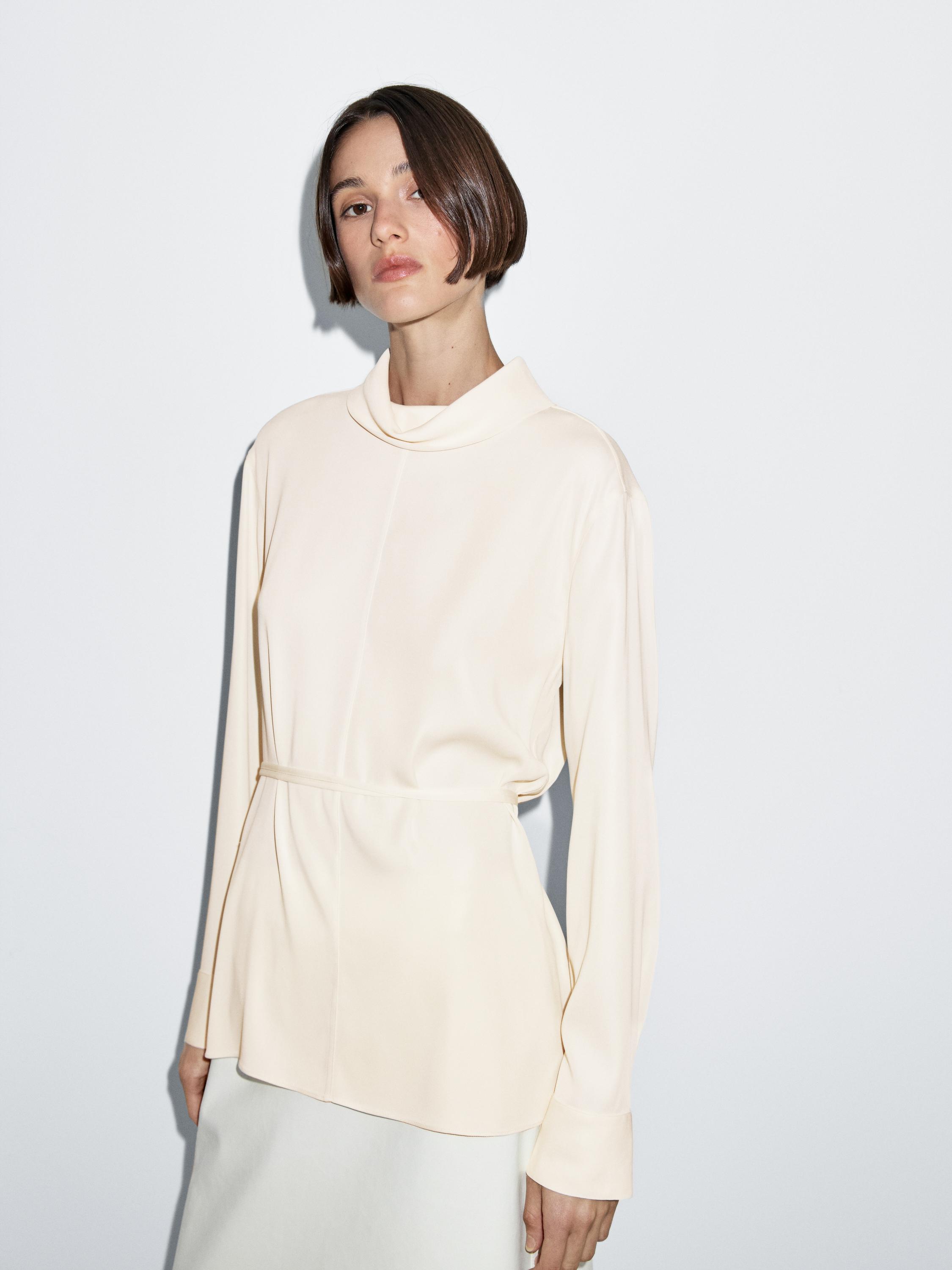 Blouse à manches longues avec lien