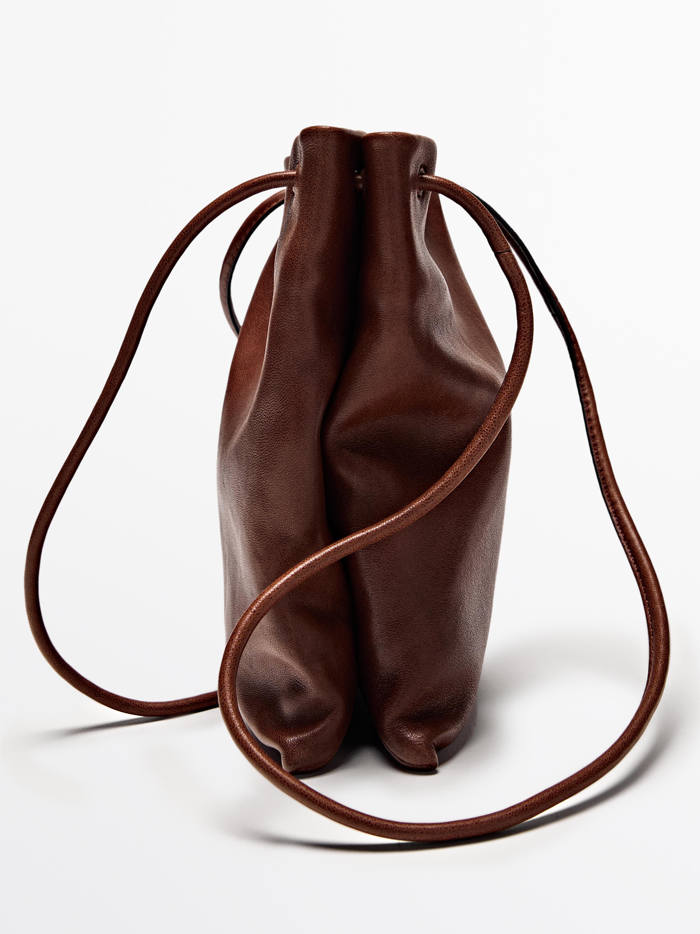 Nappa leather crossbody bag