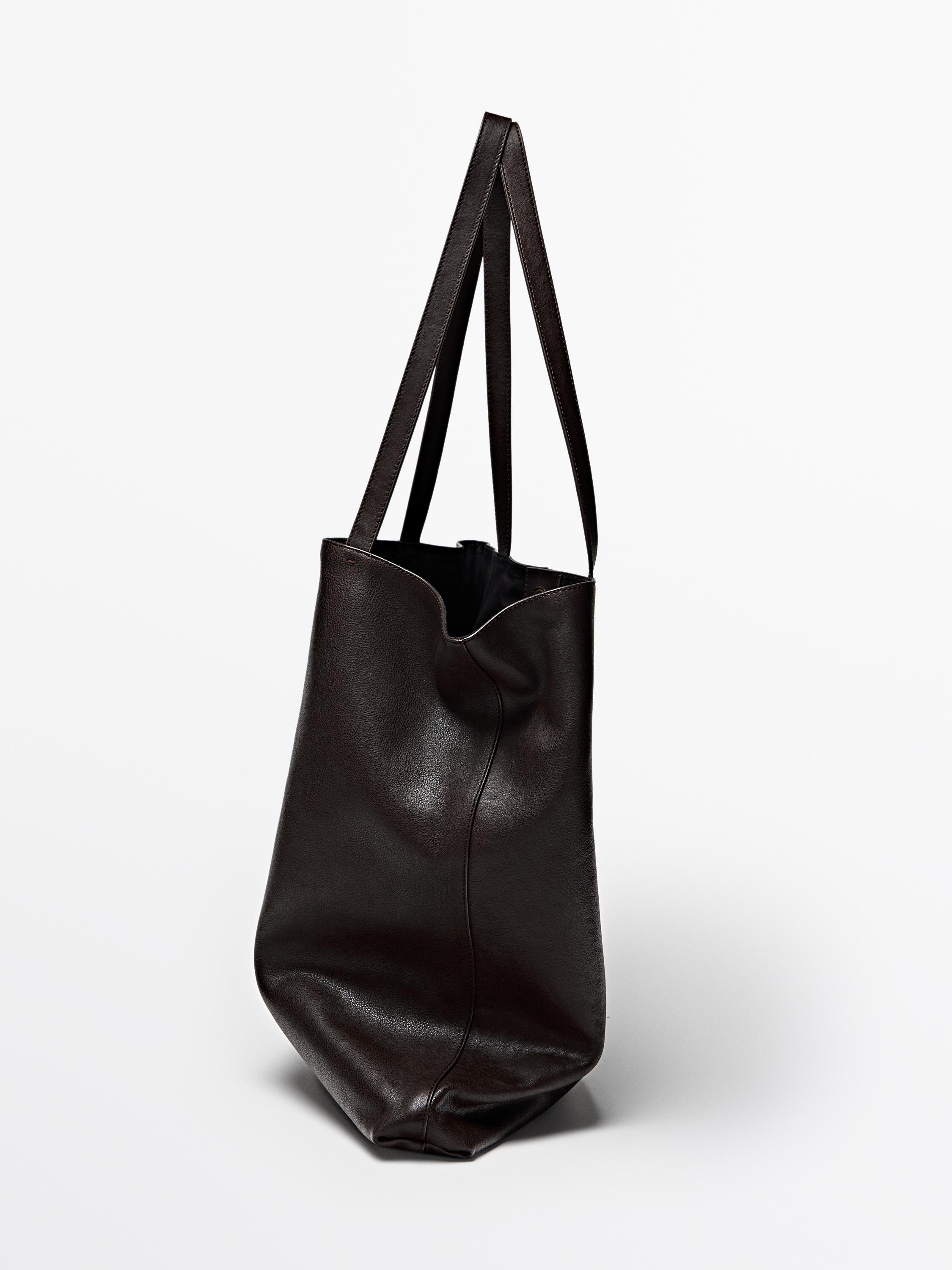 Nappa leather tote bag