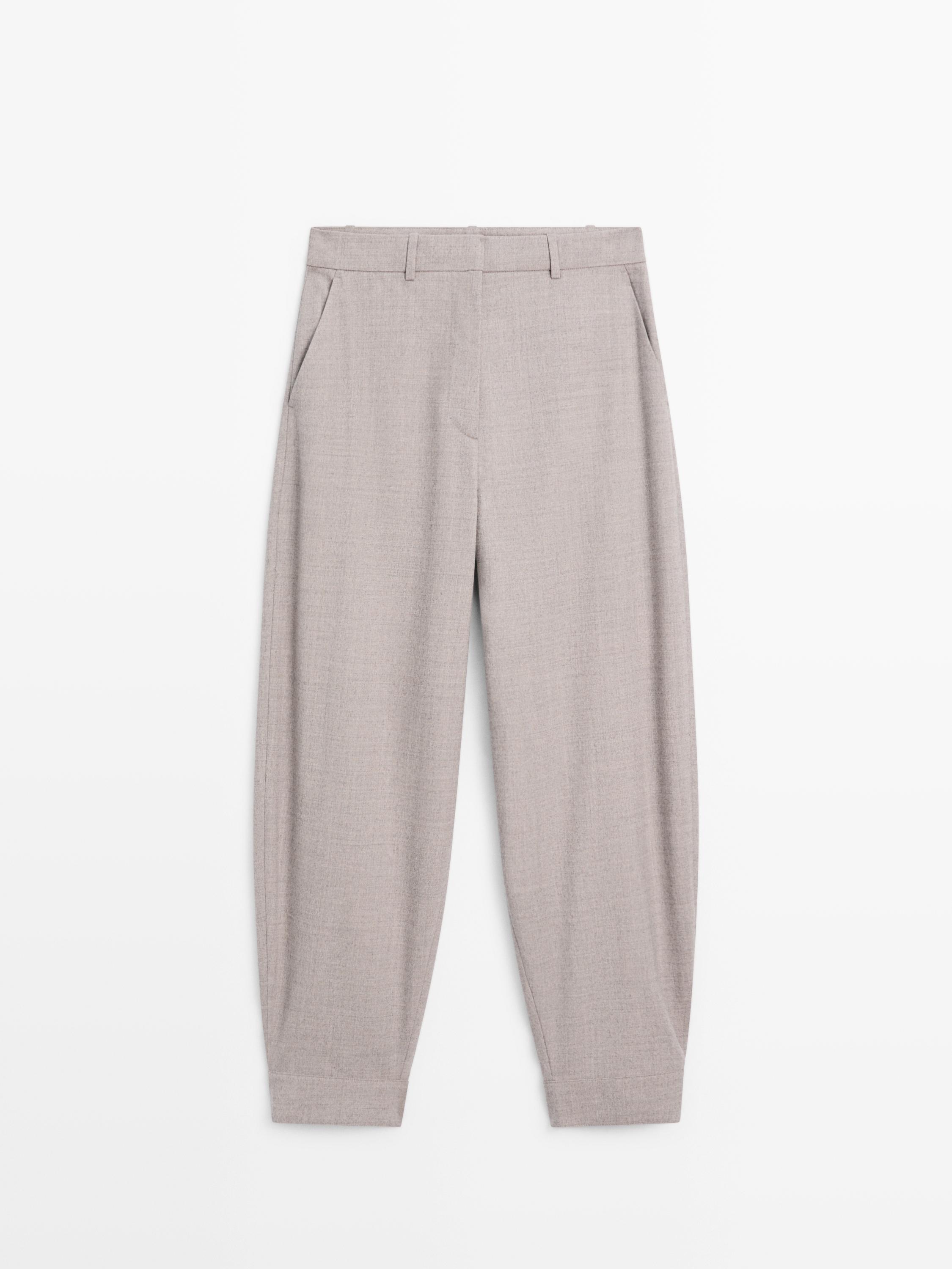 Sarouel trousers with buckle detail