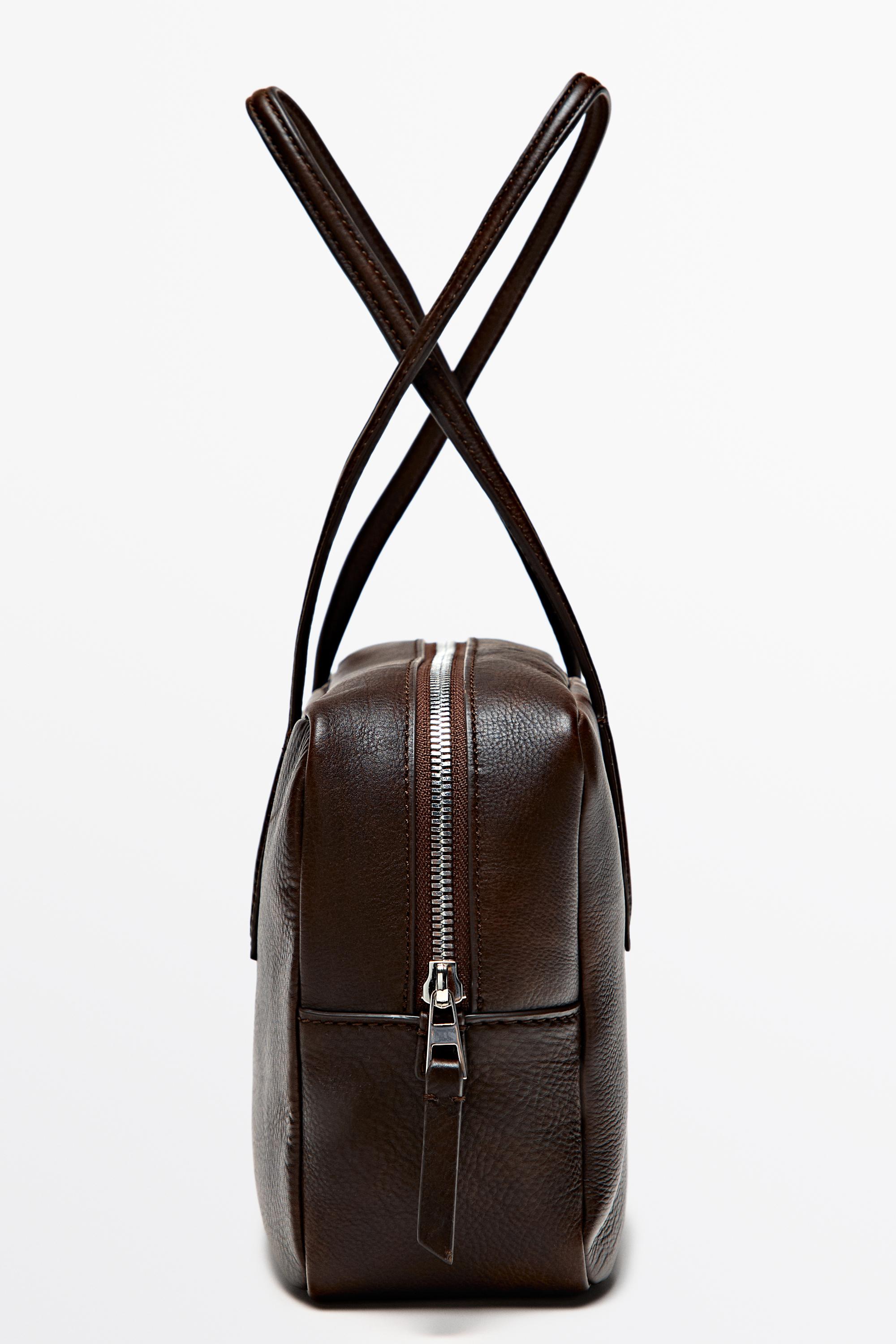 Mini nappa leather duffle bag