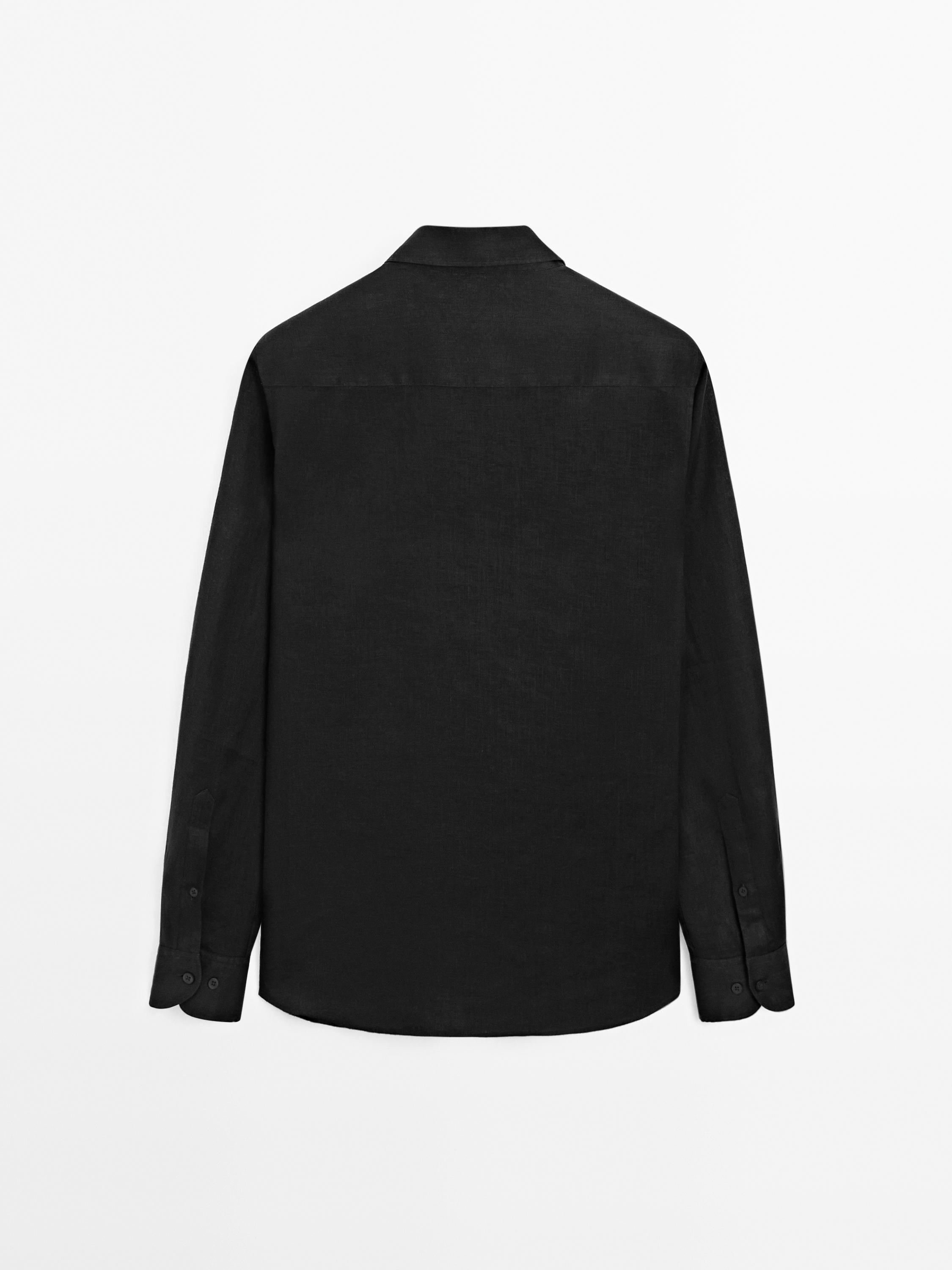 100% linen slim fit shirt