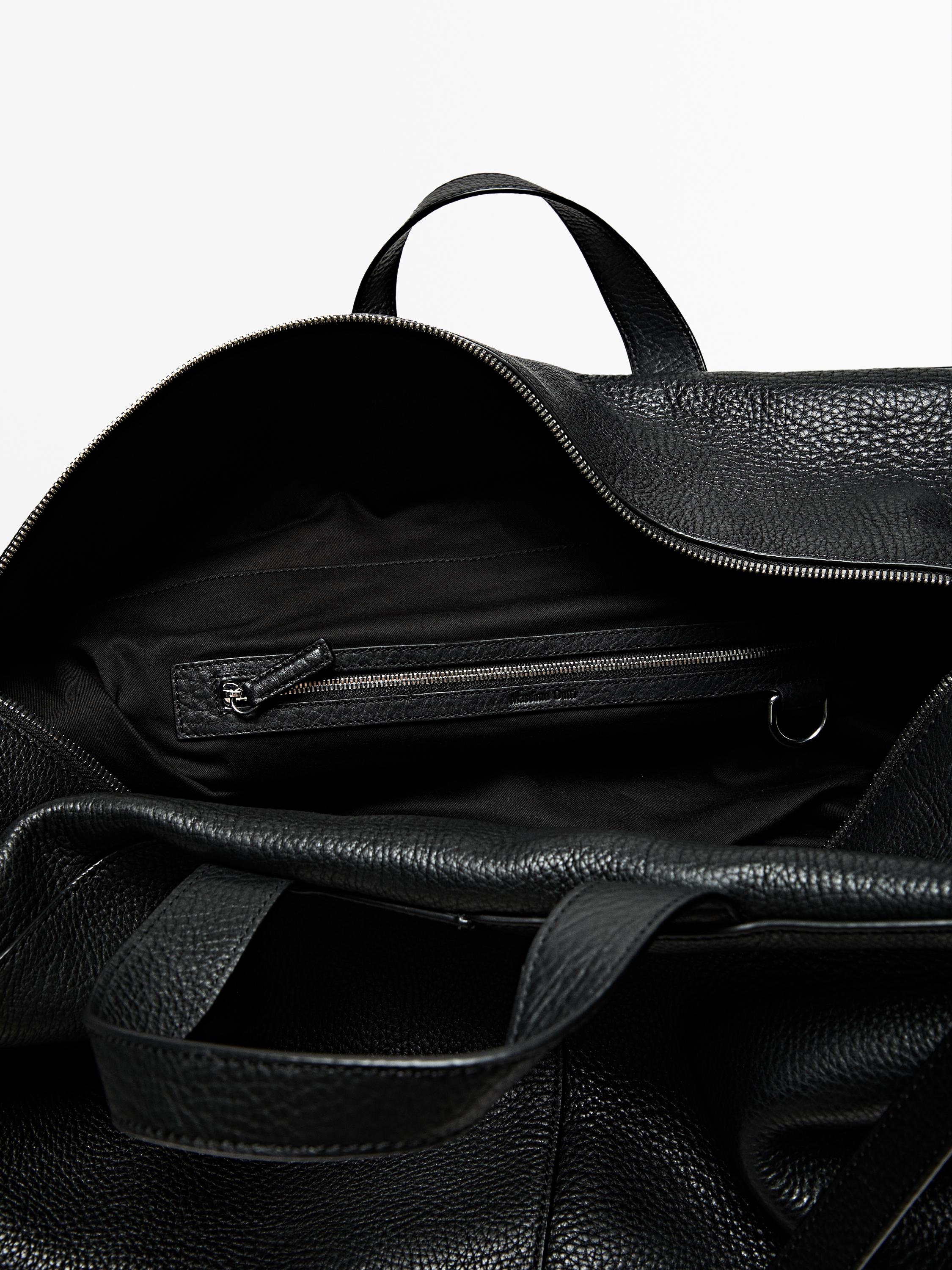 Sac duffle en cuir nappa