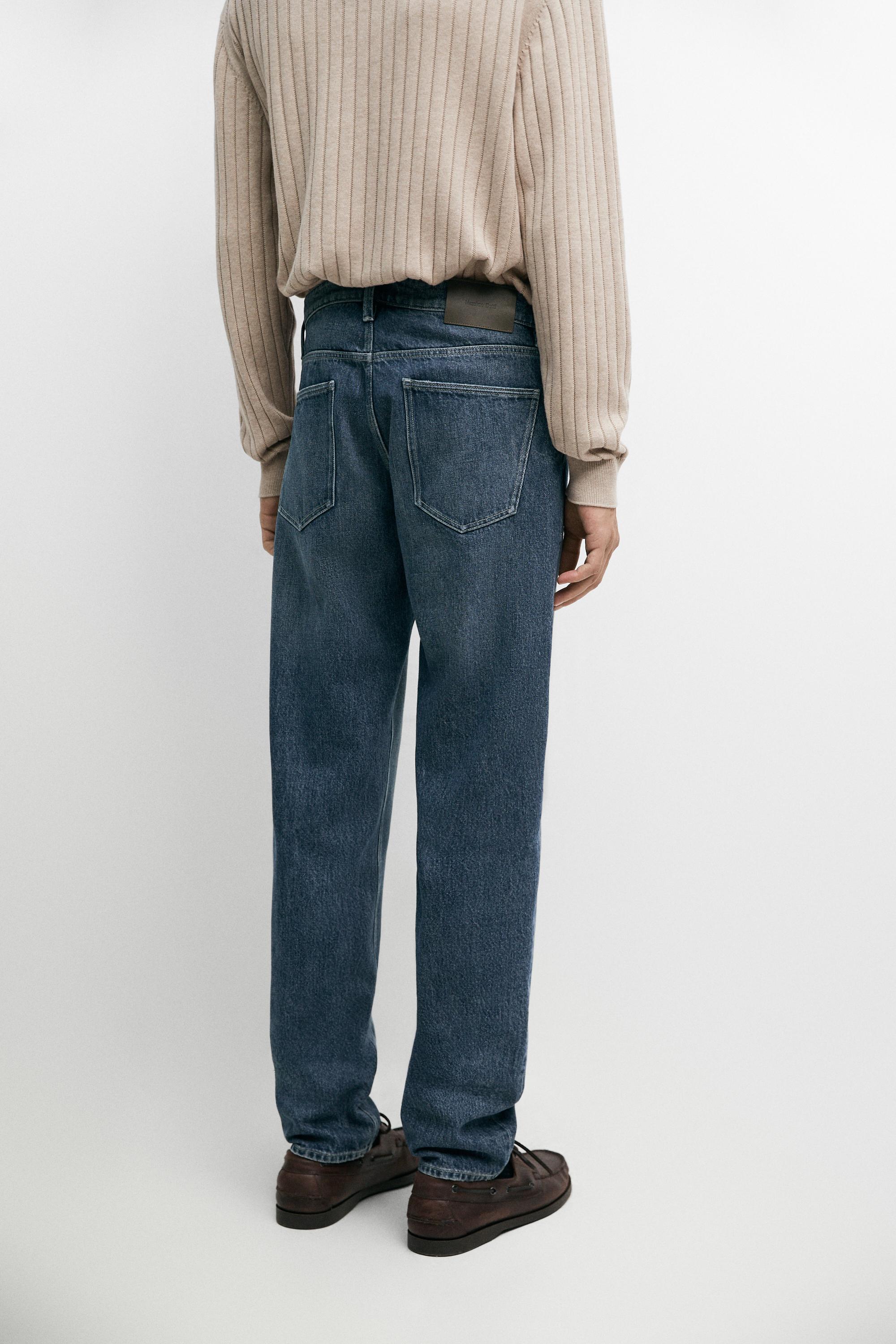 Slim-fit stonewash jeans — INDIGO