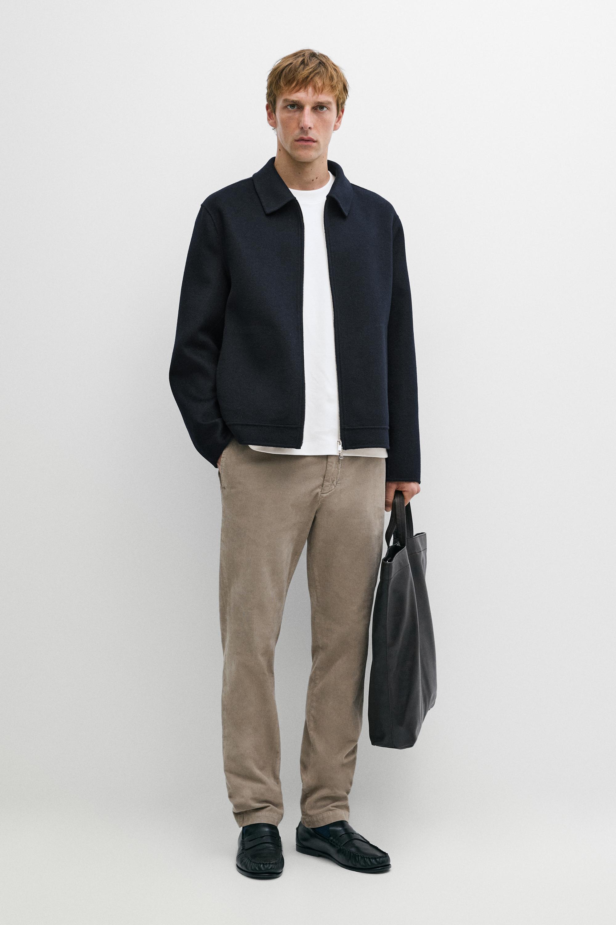 Slim fit corduroy pants