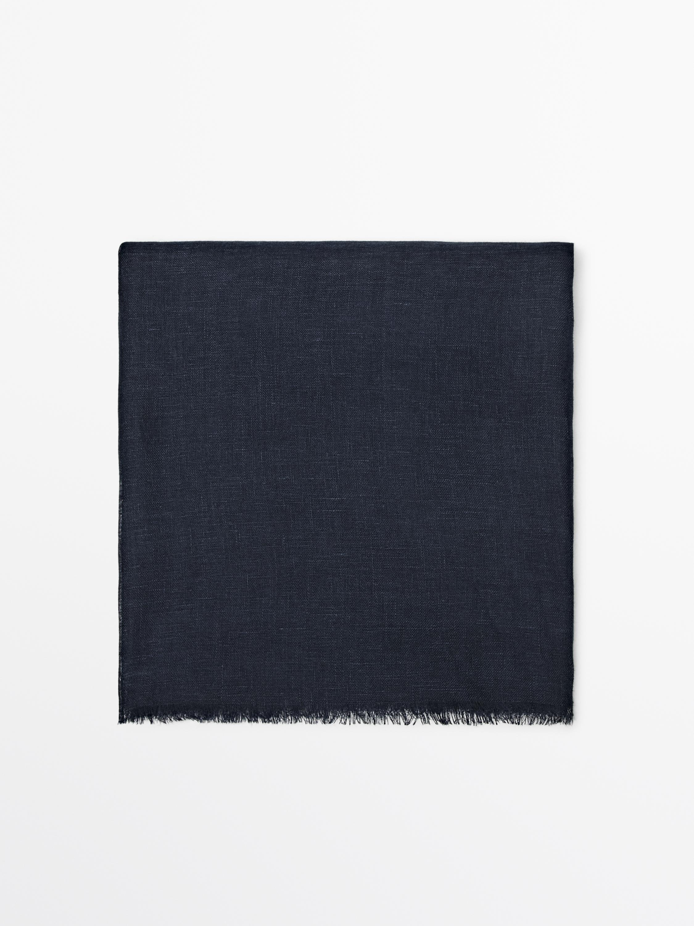 Khăn quàng trơn màu 100% lanh