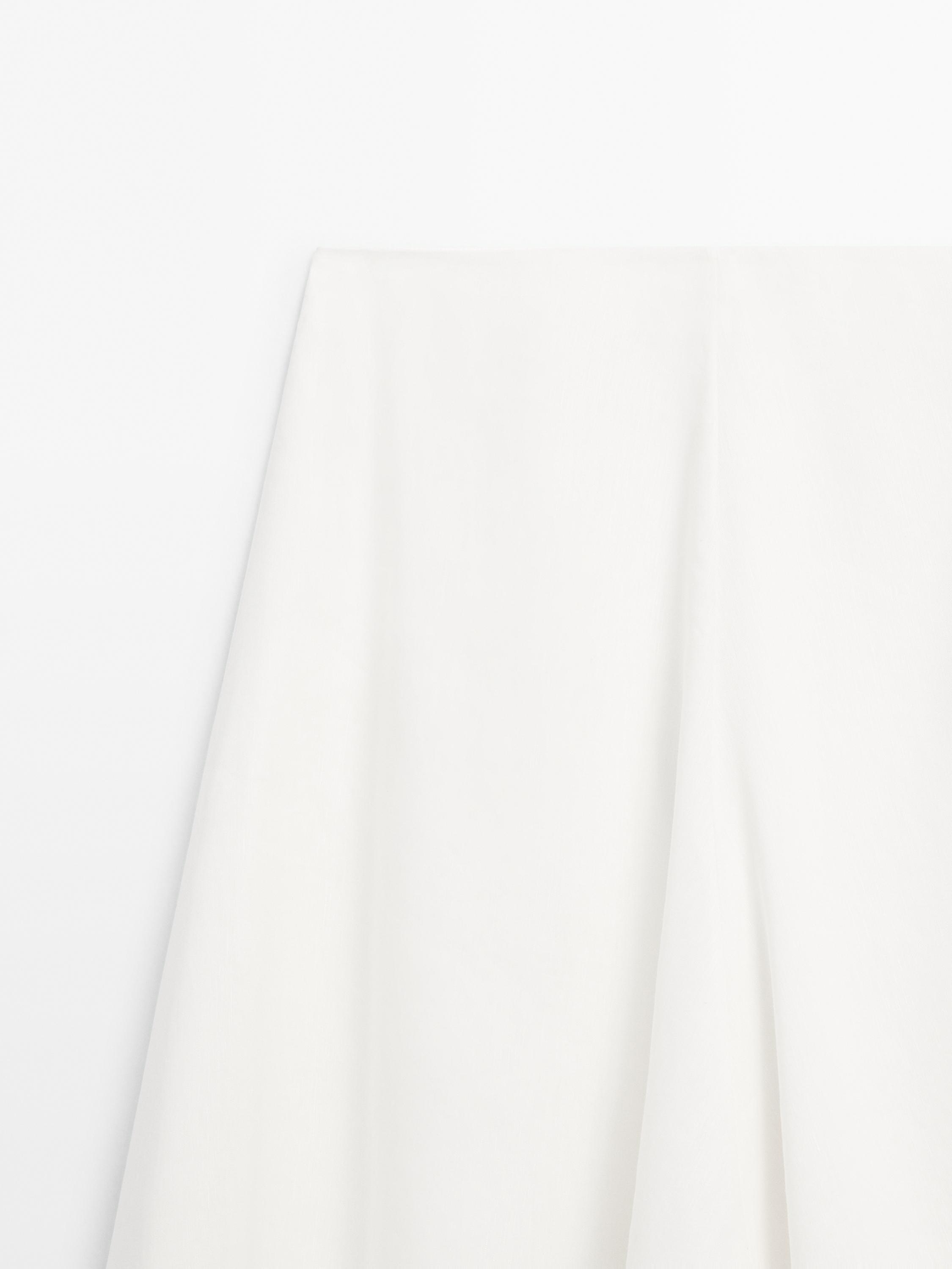 Flared linen blend skirt with seam details