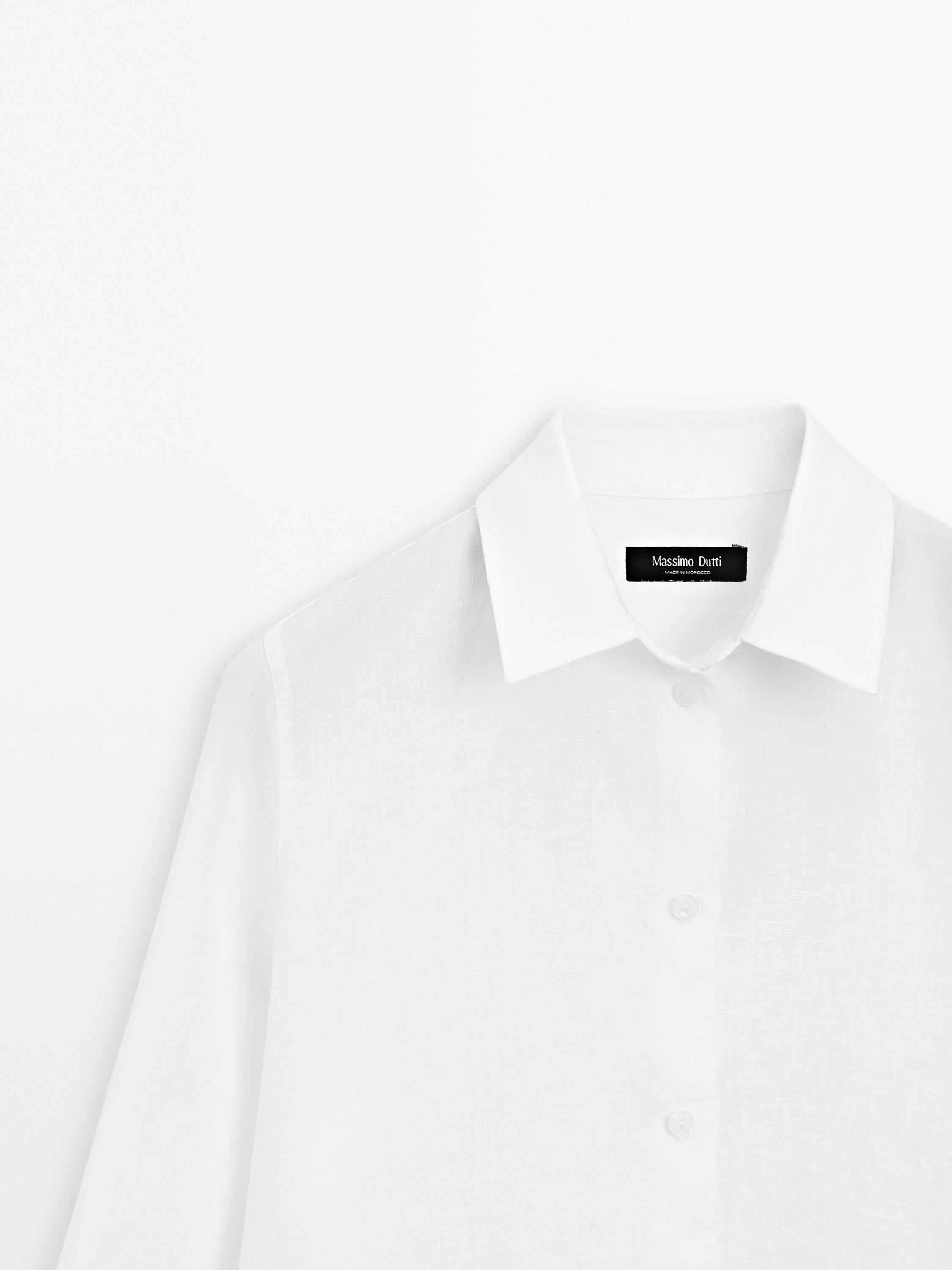 Flowing 100% linen shirt