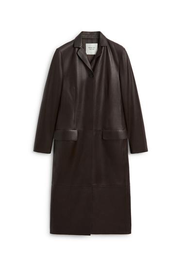 Fitted leather coat - LIMITED EDITION — BROWN 5