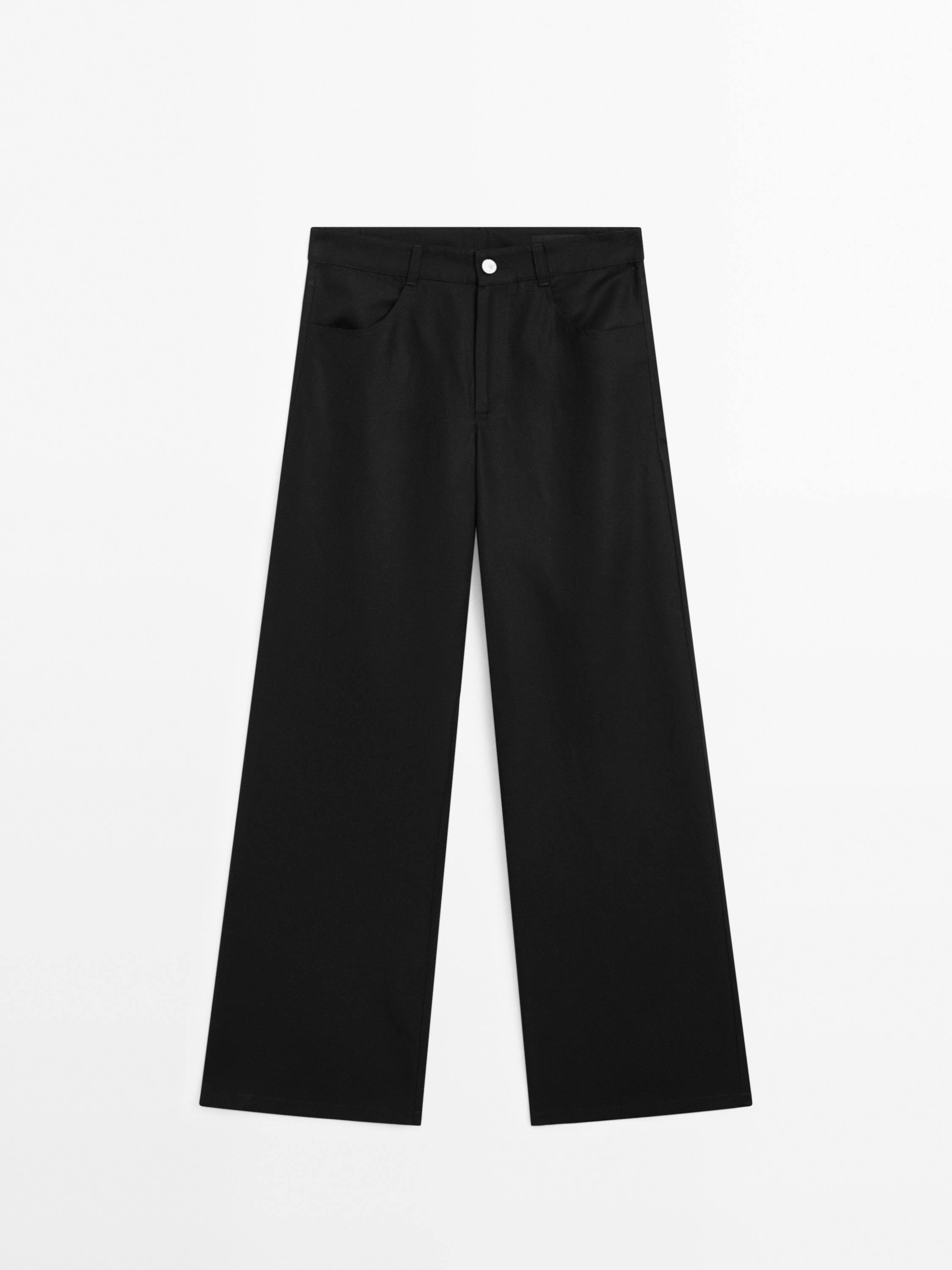Pantalon palazzo lyocell
