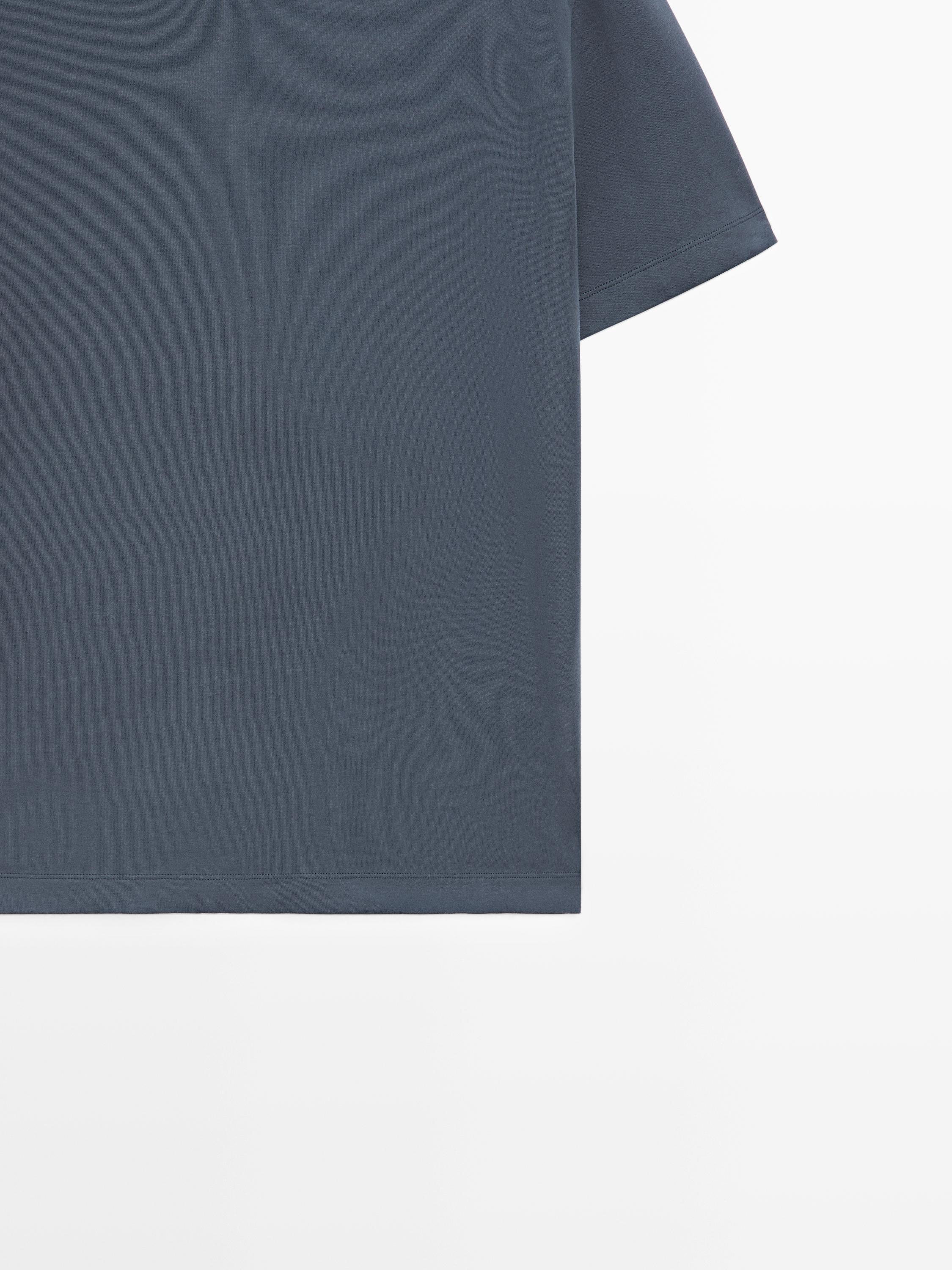 100% cotton short sleeve T-shirt — DEEP BLUE
