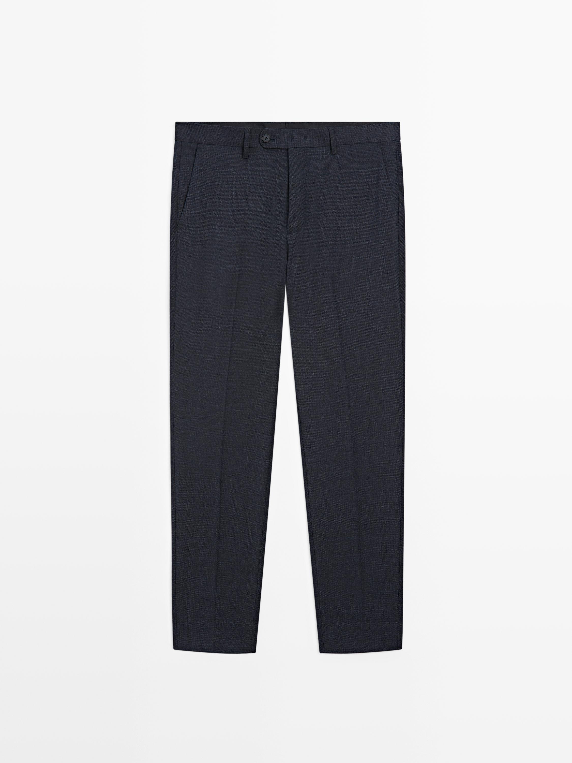 Wool suit trousers