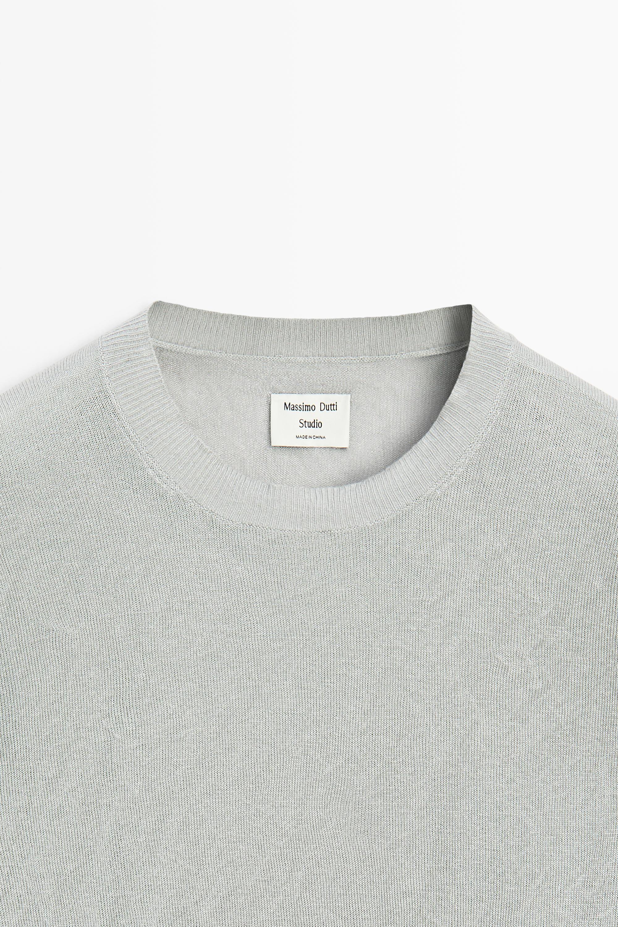 Long sleeve fine knit sweater - STUDIO - thumbnail 6