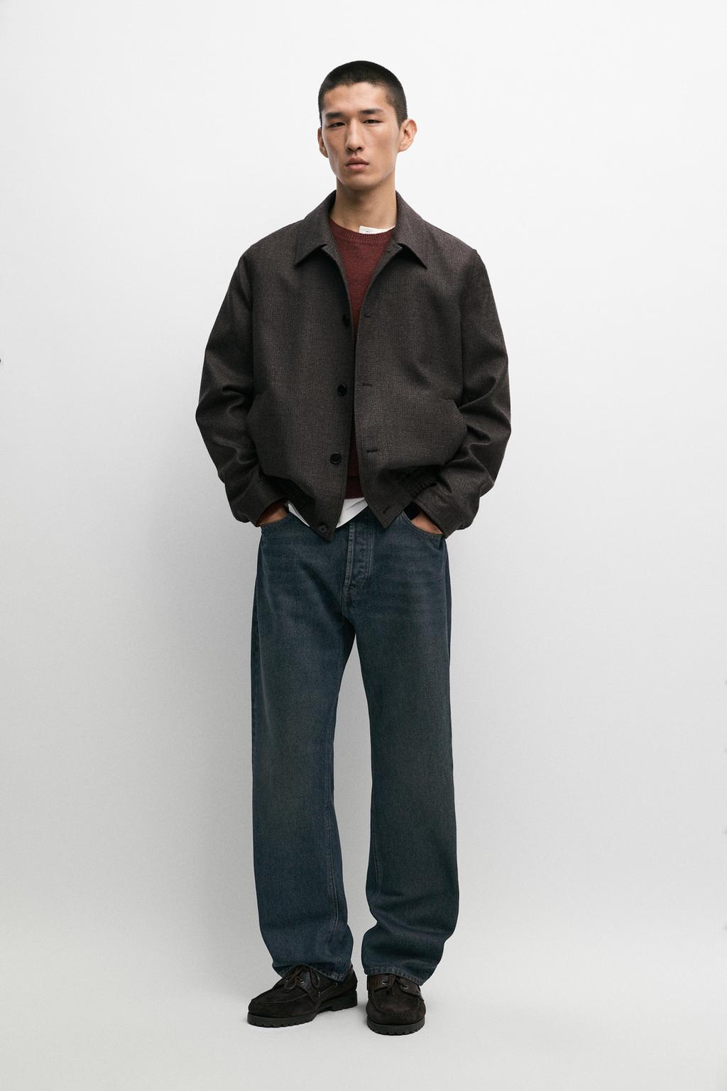 Massimo Dutti Flanel bombardmançı gödəkçə