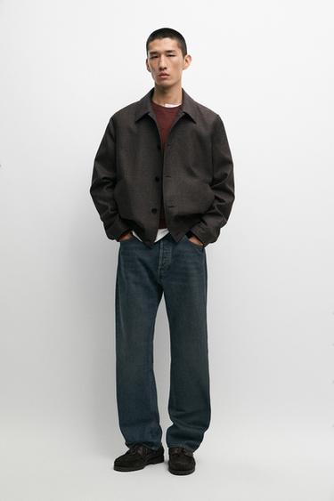 Flannel bomber jacket — BROWN 1