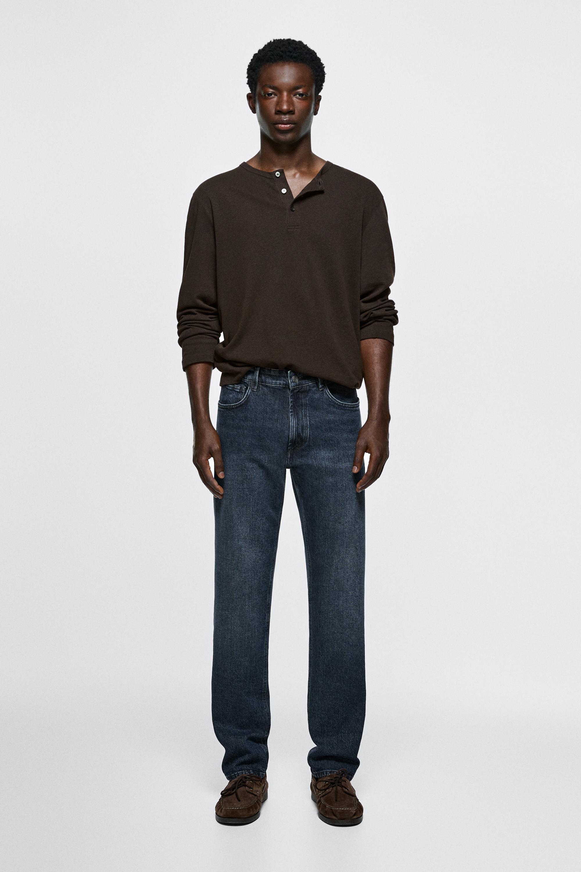 Jeans Slim Fit - Azzurro Oscuro - 34 (It 50) - Massimo Dutti - Male-image