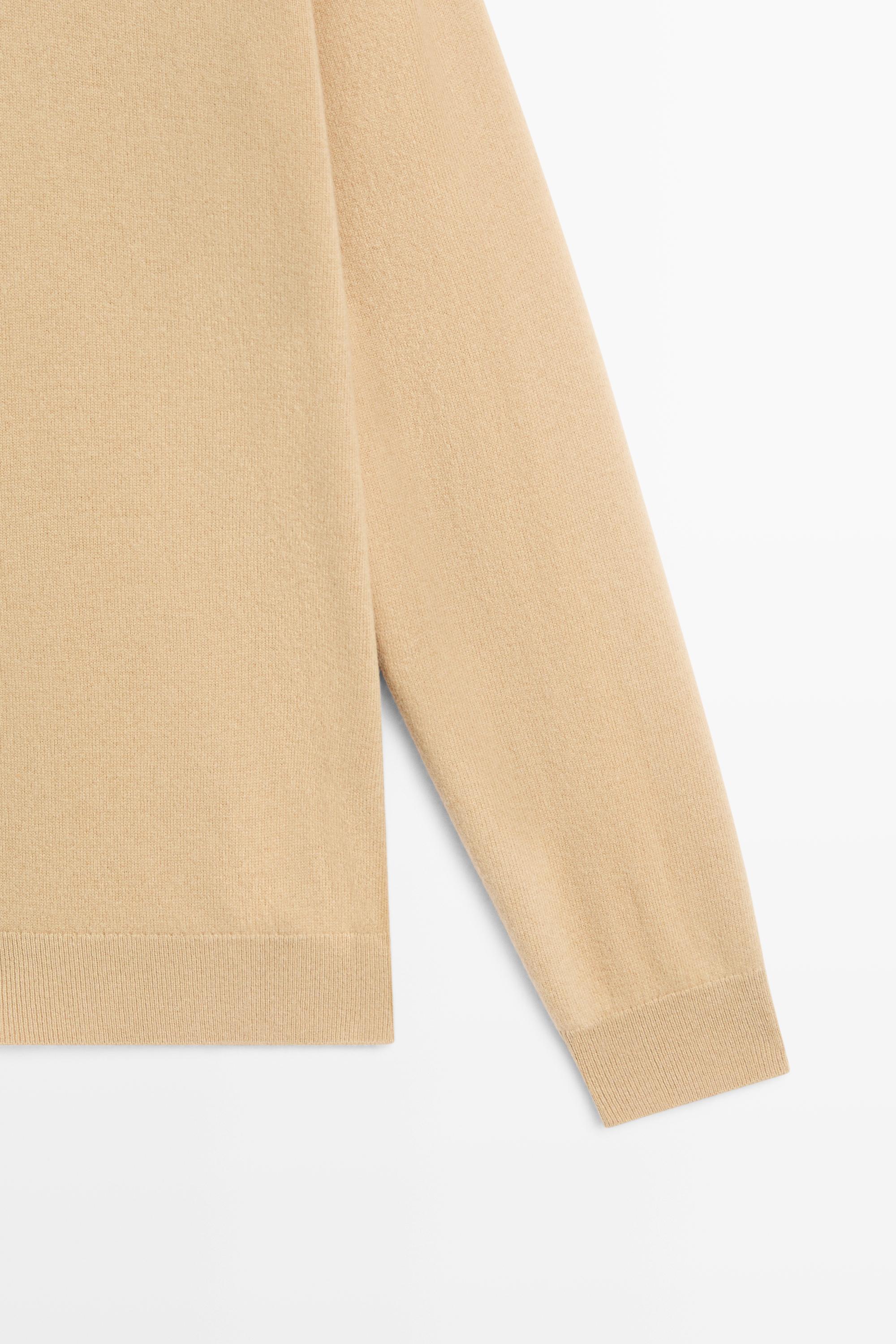 Massimo Dutti %100 yün polo yaka kazak görsel 2