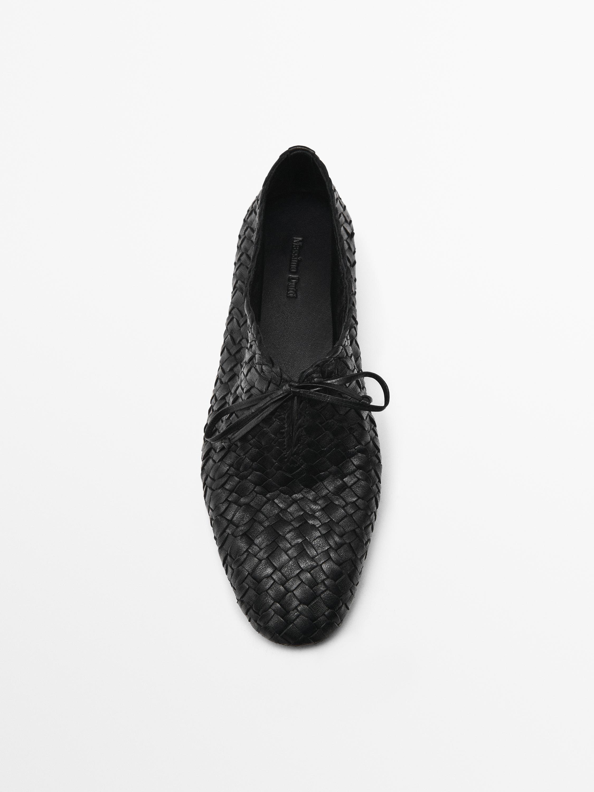 Braided ballet flats
